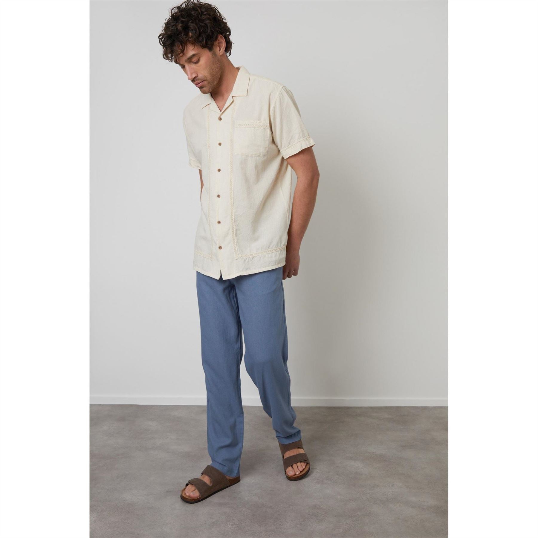 Threadbare Worden Short Sleeve Bowling Shirt