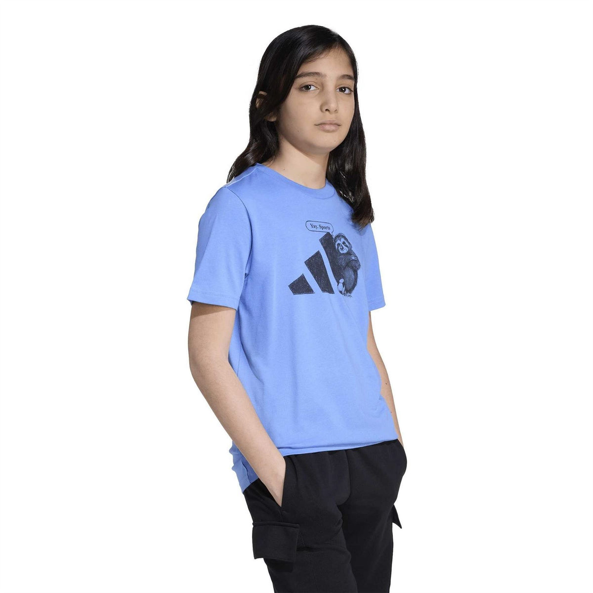 adidas Yay Sports Cotton Short Sleeve Crew Neck T-Shirt