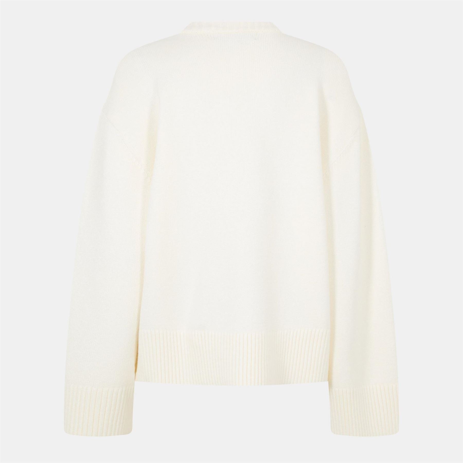 Jack Wills Arch Logo Crew Neck Ribbed Collar Long Sleeve Sweater