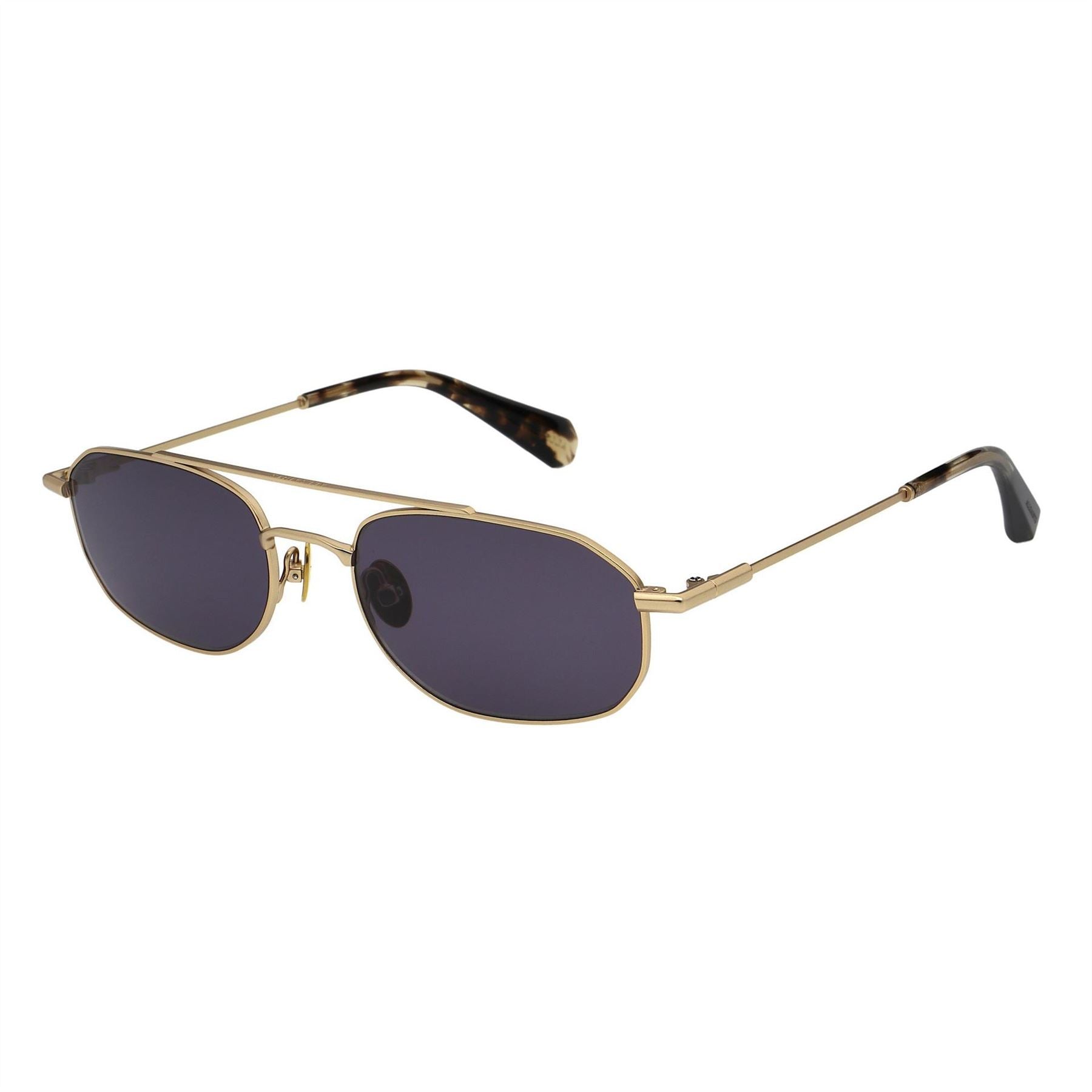 AllSaints Rectangle Double Bridge Full Rim Sunglasses