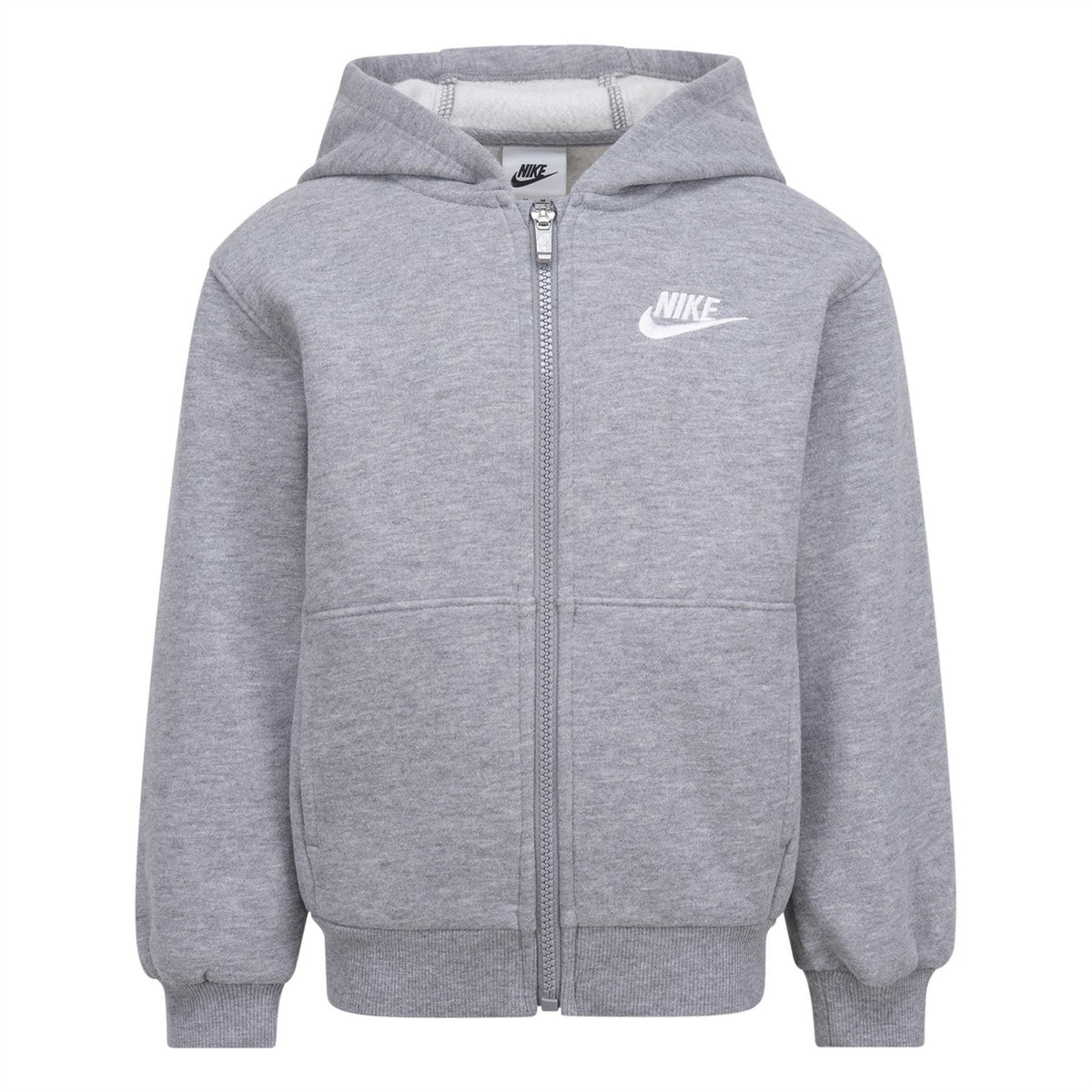 Nike Hooded Neck Ribbed Cuff Bomber Collared Jacket