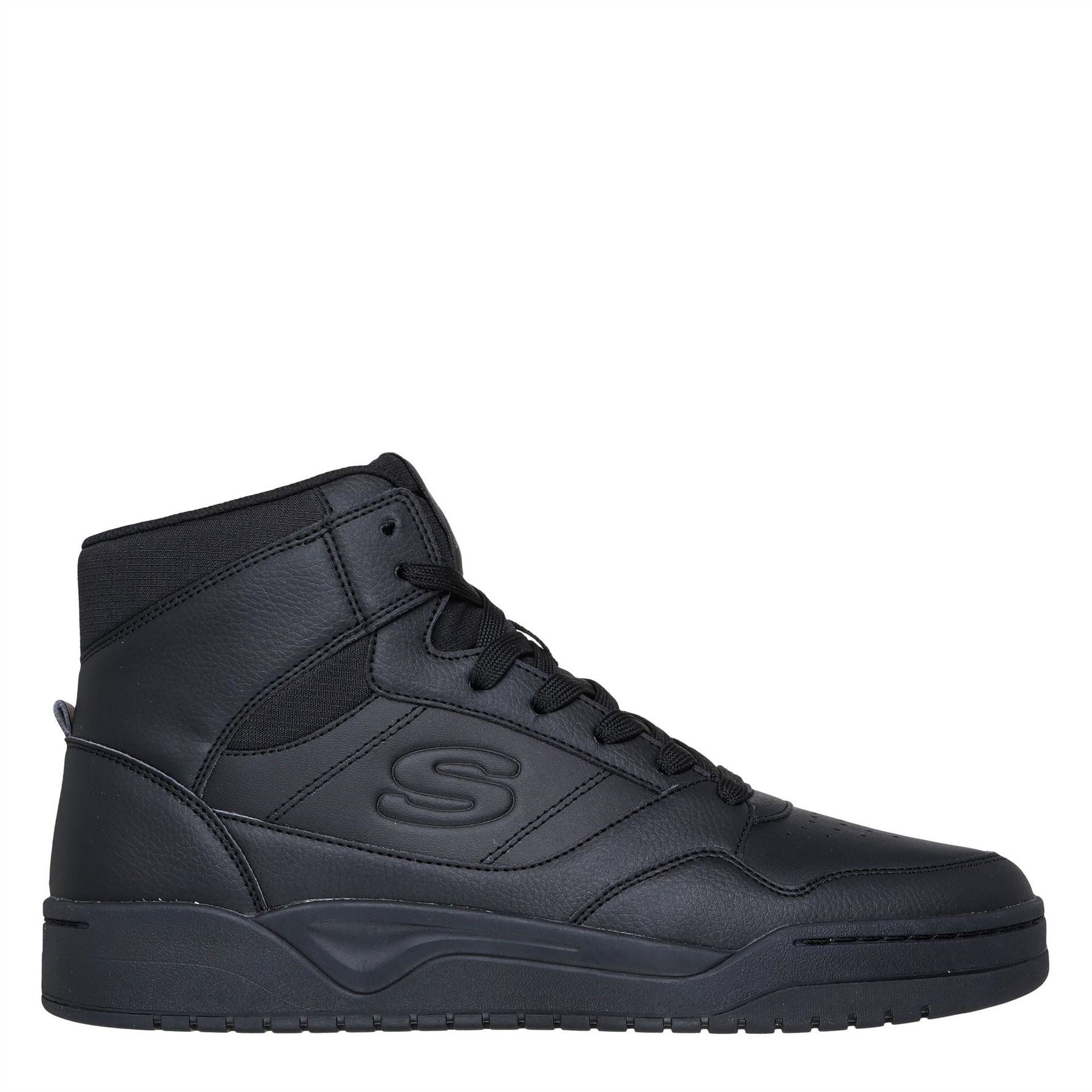 Skechers Mens Overlay High Top Fashion High Top Trainers