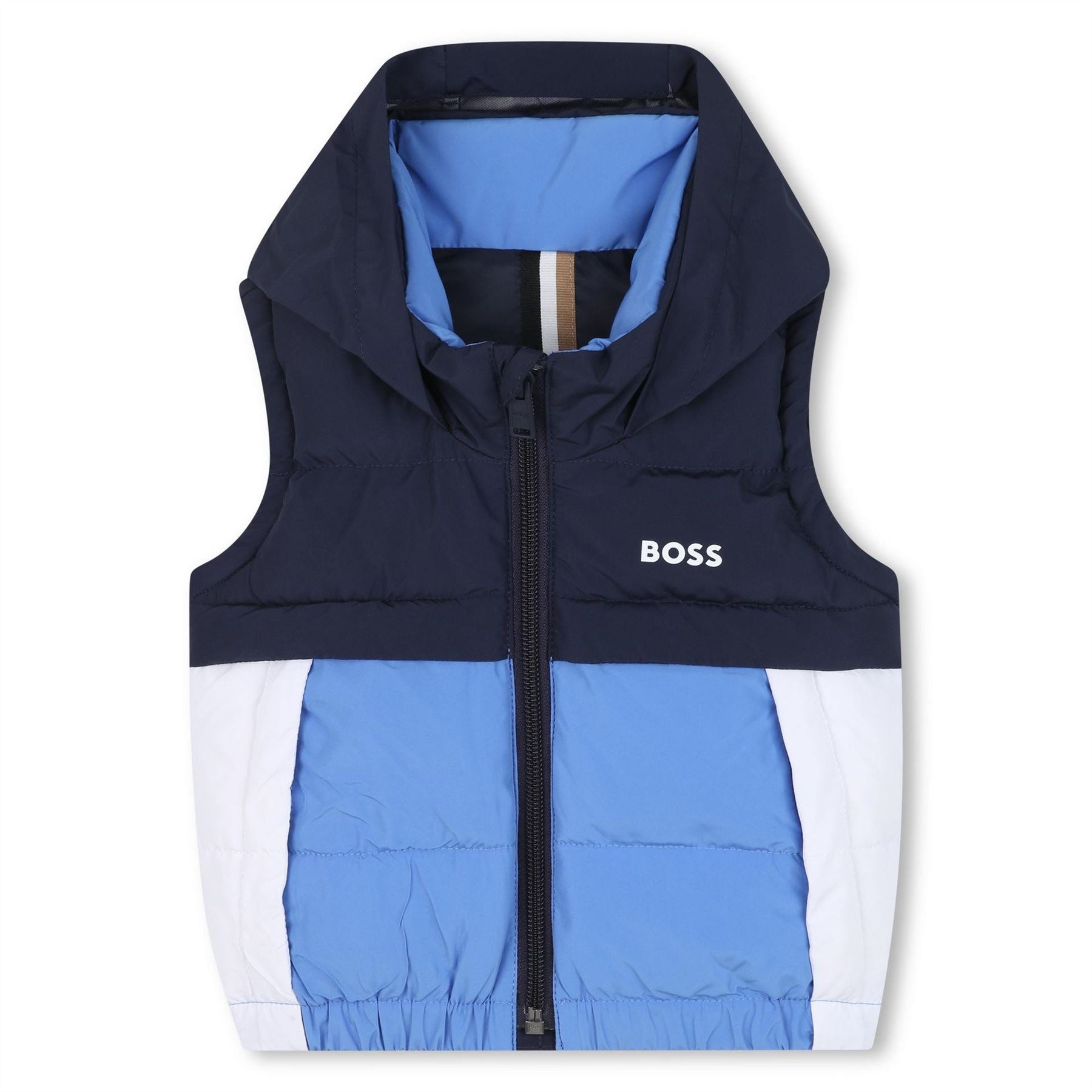Boss Col Black Colour Block Design Gilet