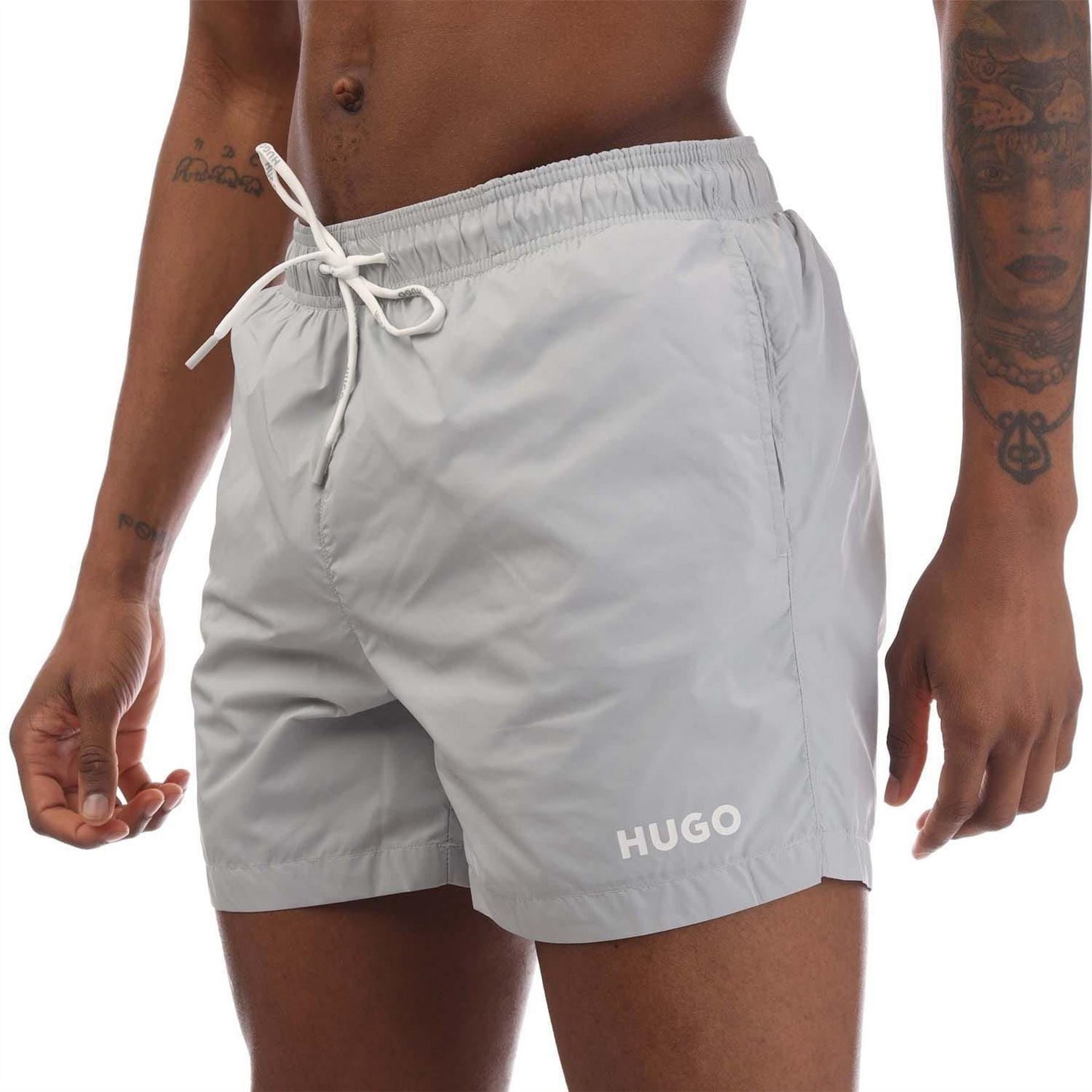 Hugo Contrast Logo Swim Shorts