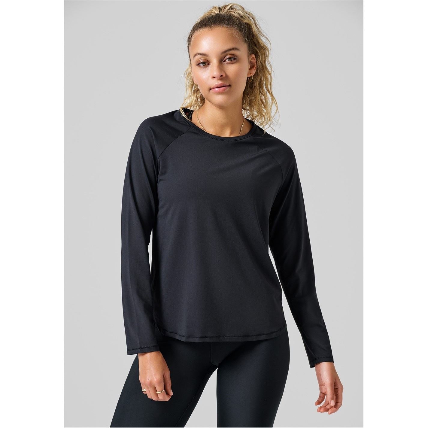 Casall Raglan Sleeve Crew Neck Regular Fit T-Shirt