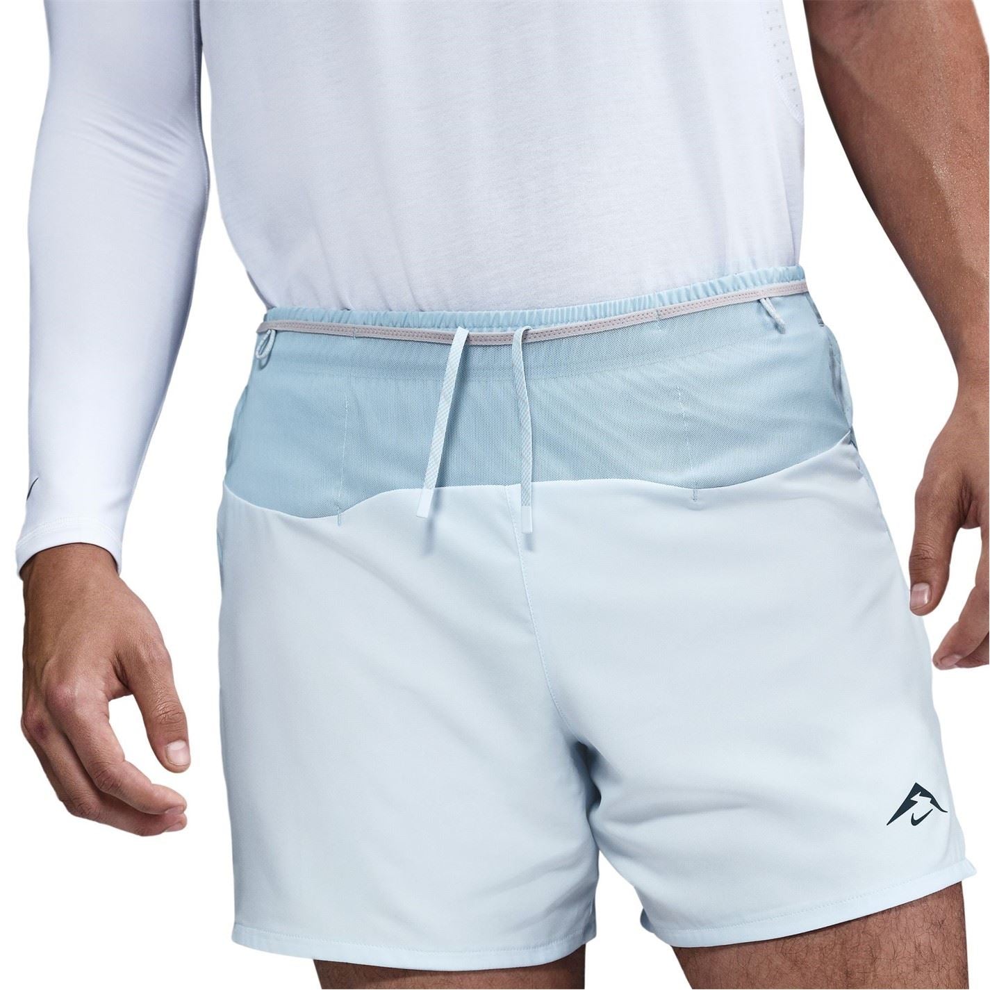 Nike Trail 5 Inch Logo Print Athletic Shorts