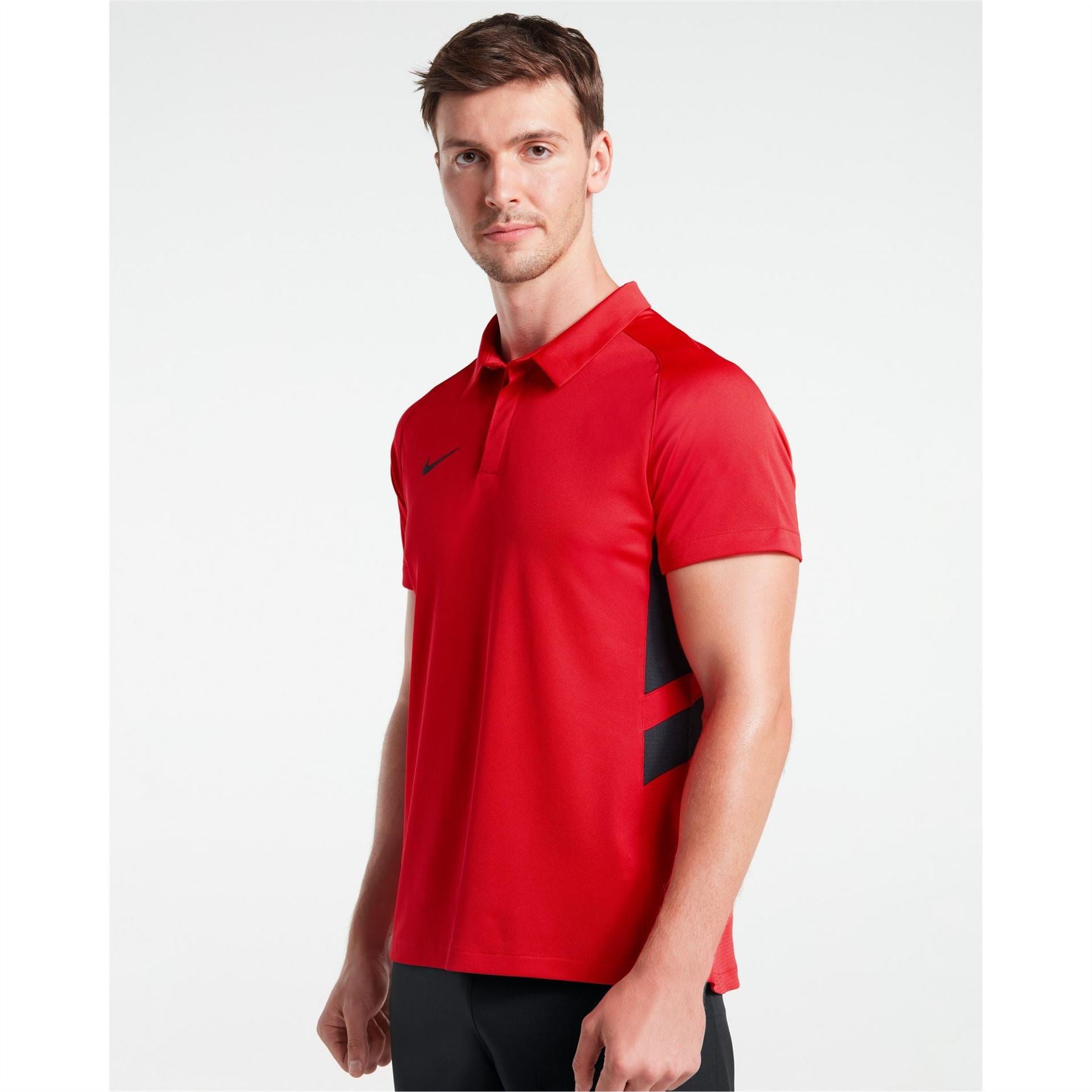 Nike Collared Neck Raglan Short Sleeve Polo Shirt