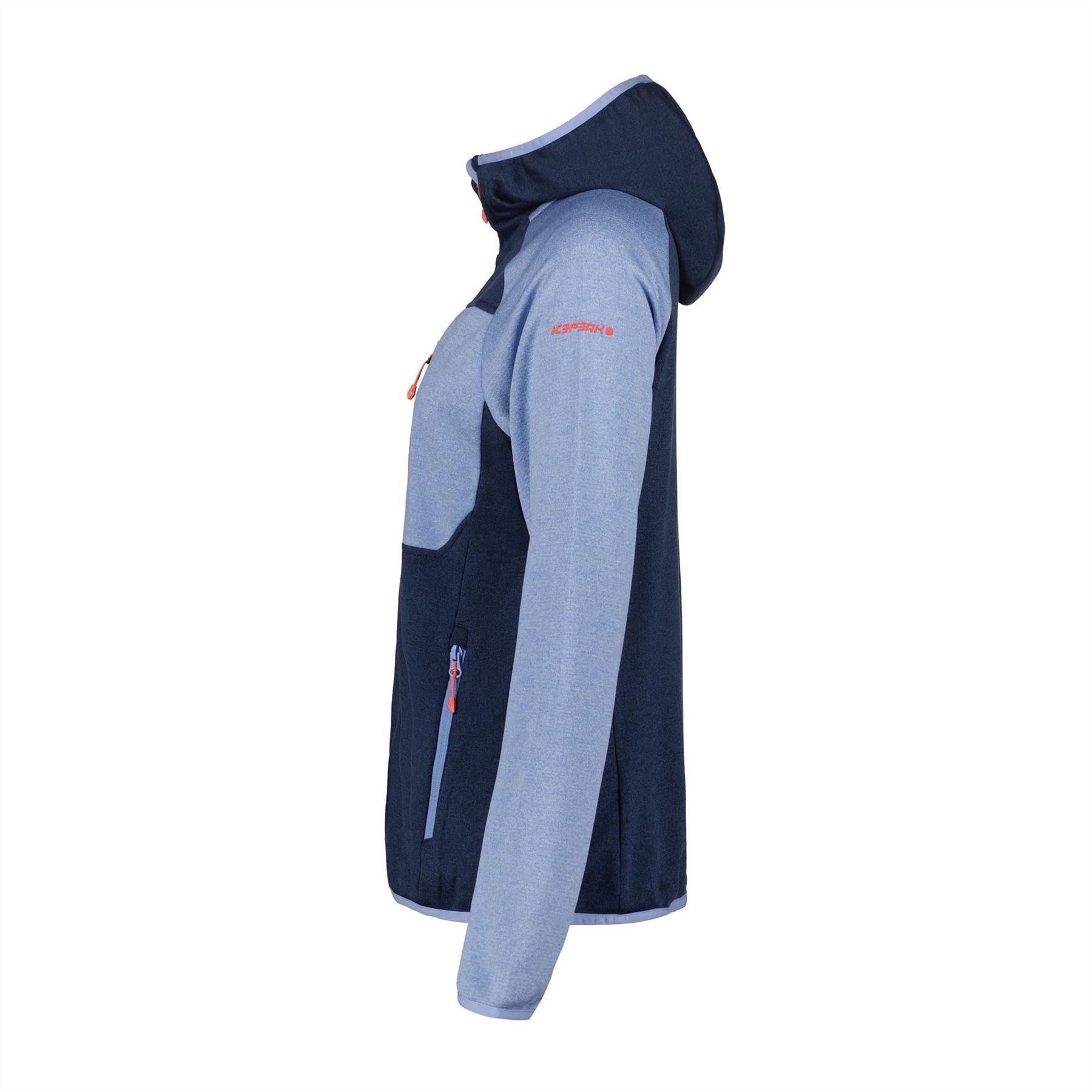 Icepeak Banks Color Block Hooded Neck Ribbed Cuff Fleece Jacket