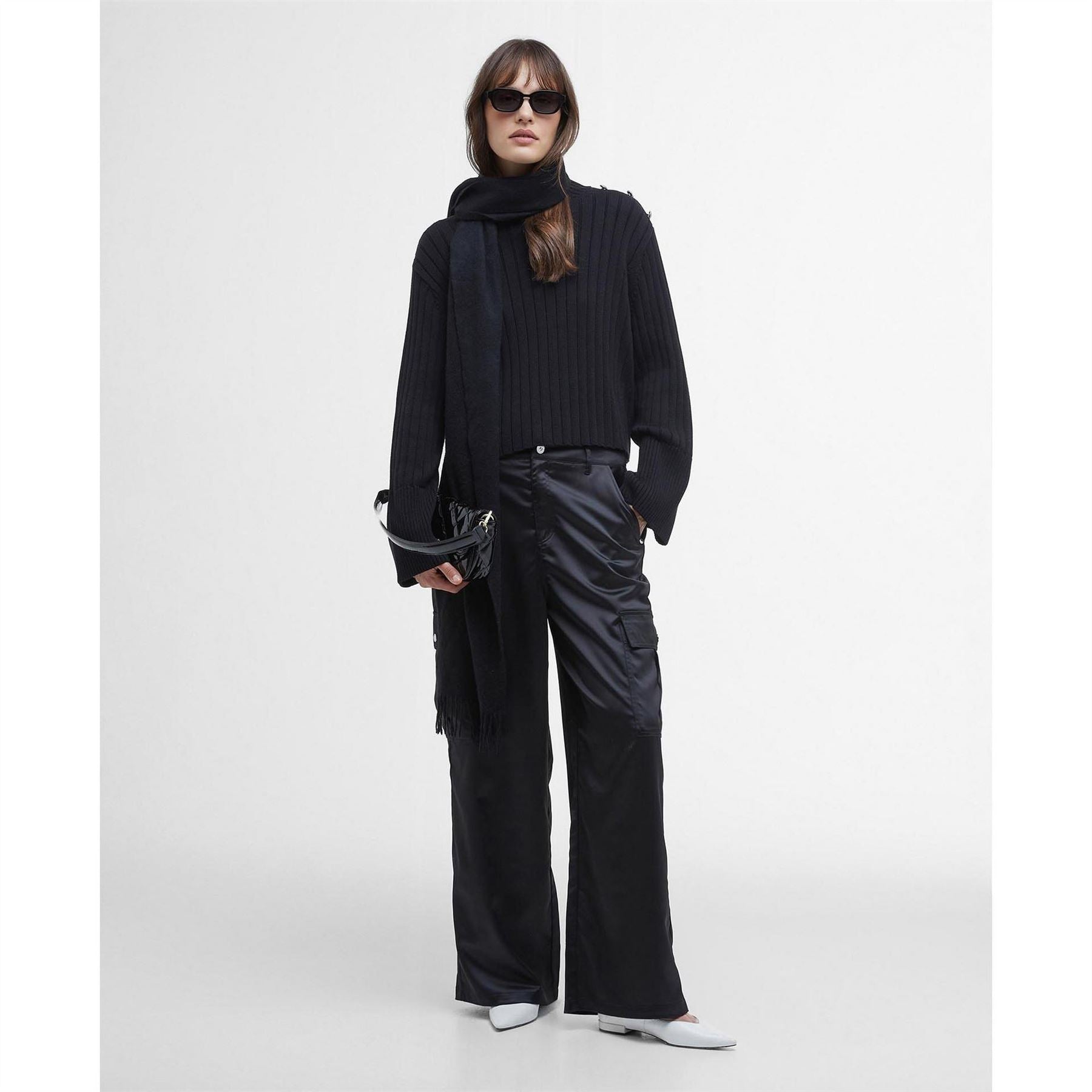 Barbour International Cropped Jumper