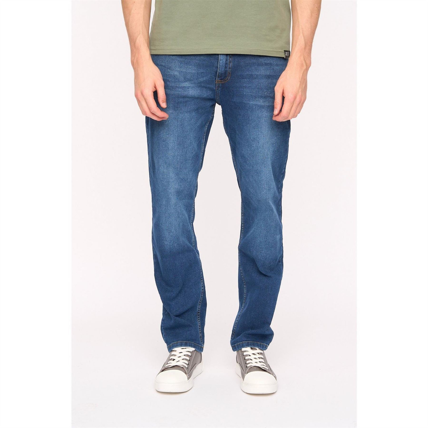 Duck and Cover Straight Fit Five Pocket Jeans