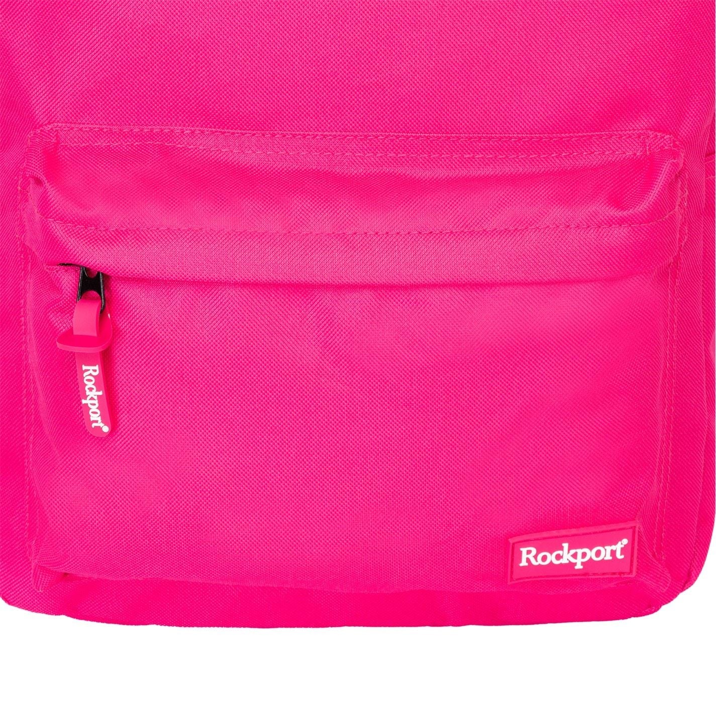 Rockport Solid Patterned Med Backpack with Logo