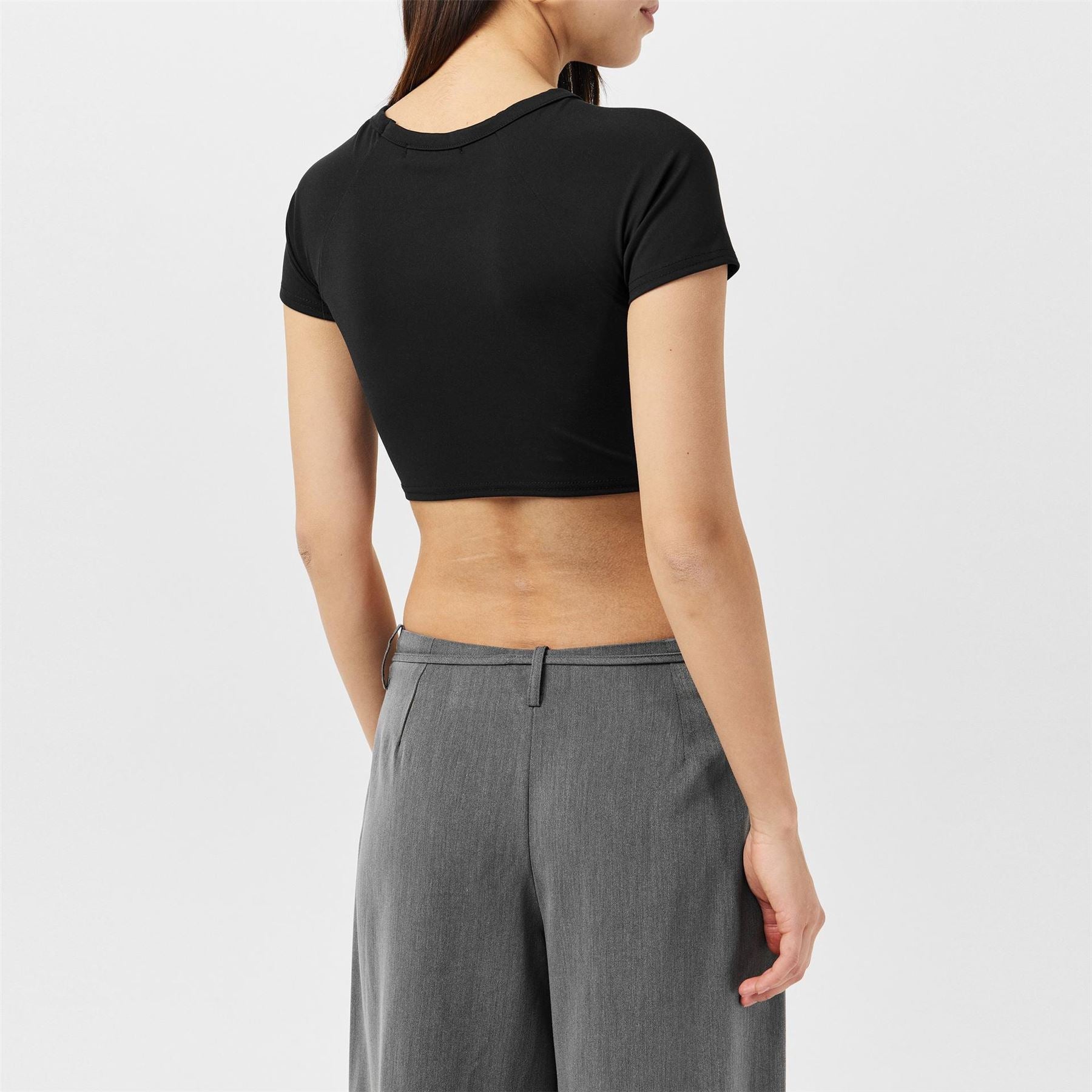 Missy Empire Womens Premium Sculpt Crop Tee