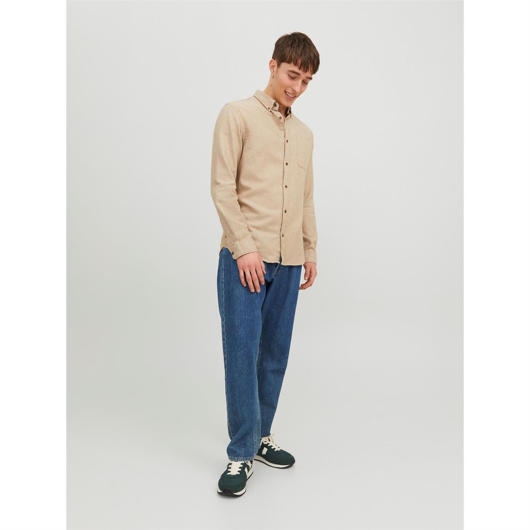 Jack and Jones Classic Regular Fit Long Sleeve Cuff Shirt