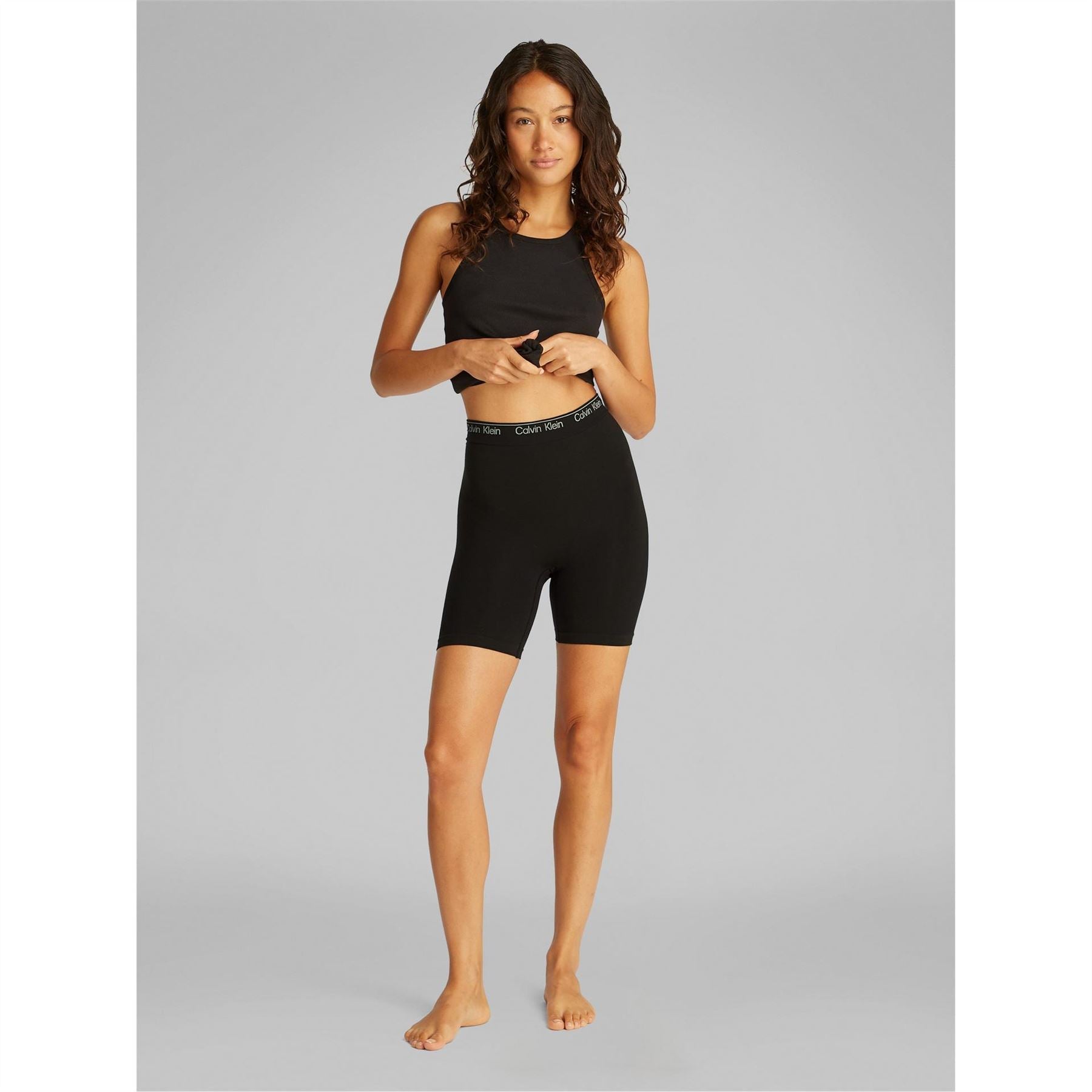 Calvin Klein Cotton Seamless Thigh Slimmer Control Shorts