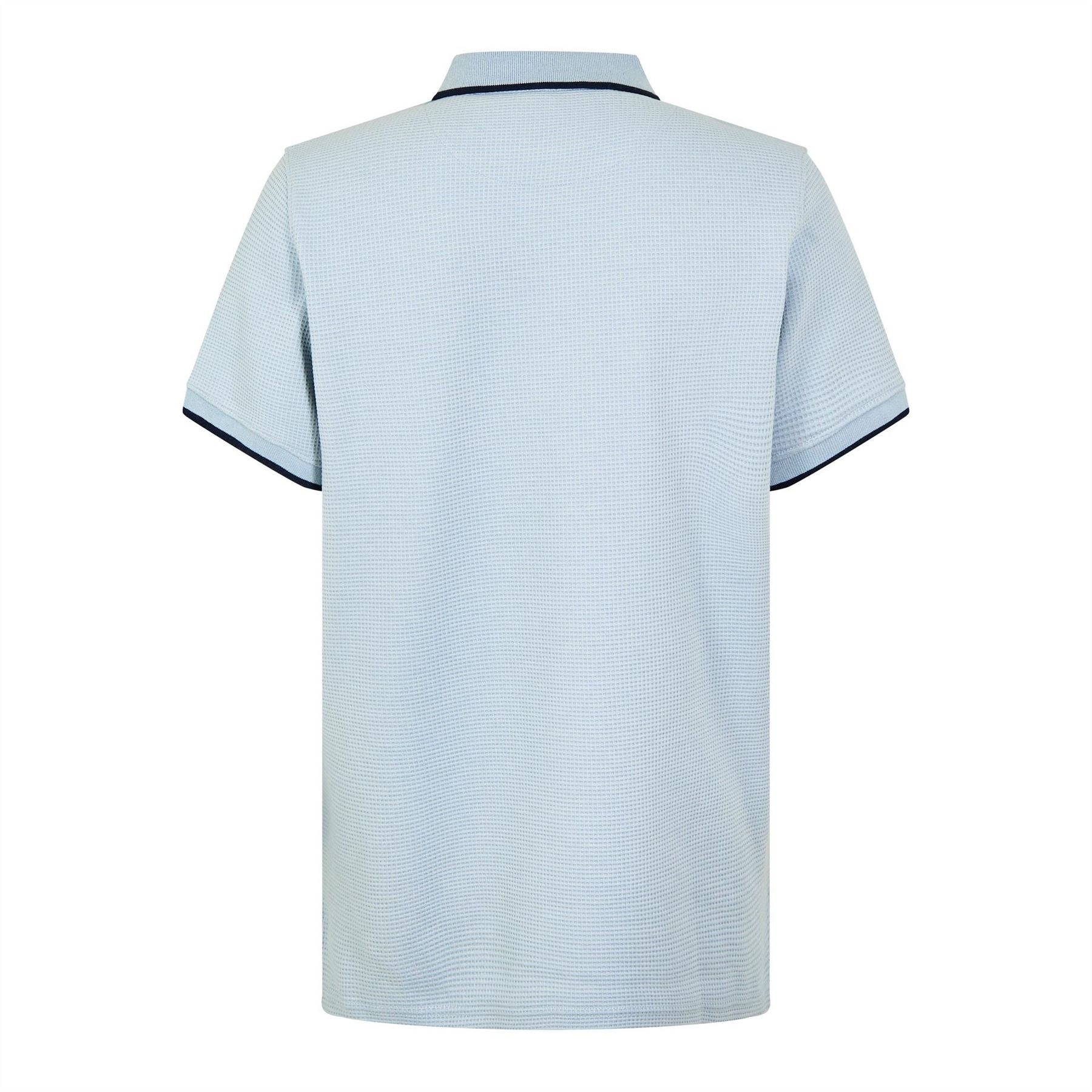 Firetrap Waffle Short Sleeve Polo Shirt