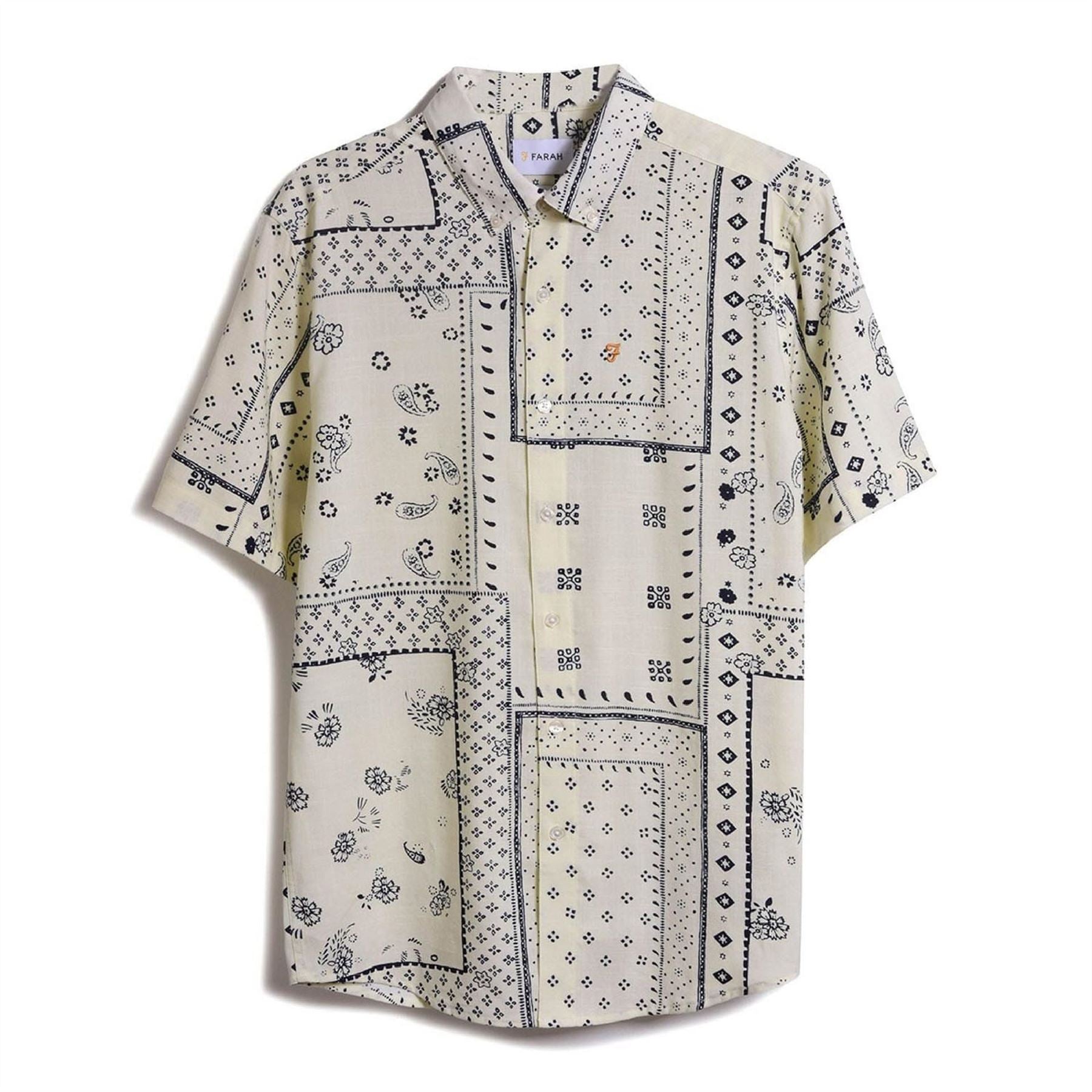 Farah Marcus Print Short Sleeve Shirt