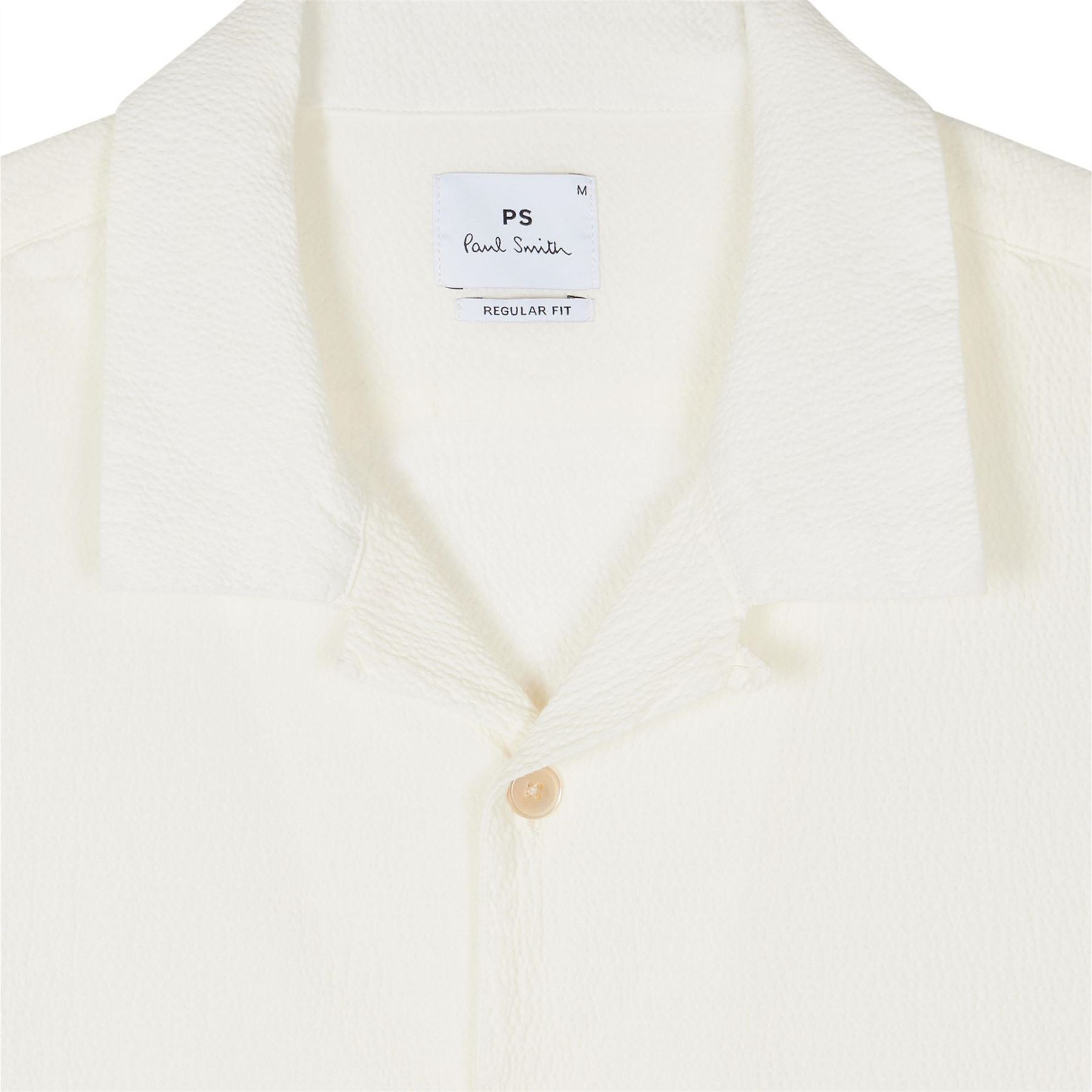 PS Paul Smith Seersucker Short Sleeve Plain Shirt