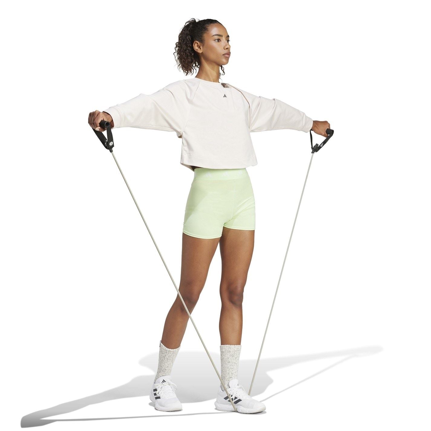 adidas Cropped Crew Neck Relaxed Fit Sweatshirt