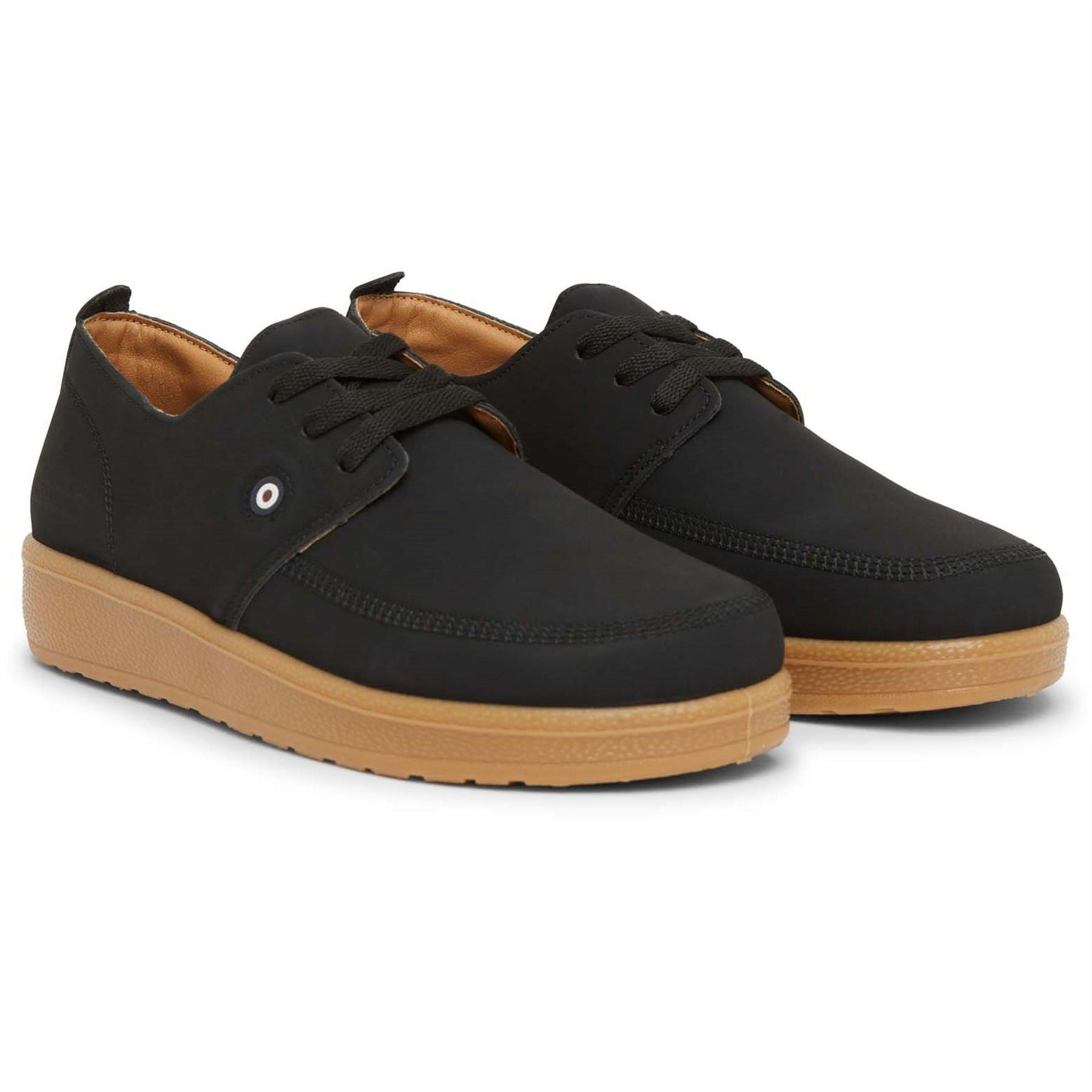 Lambretta Perez Lace Up Sneakers with Built-In Heel