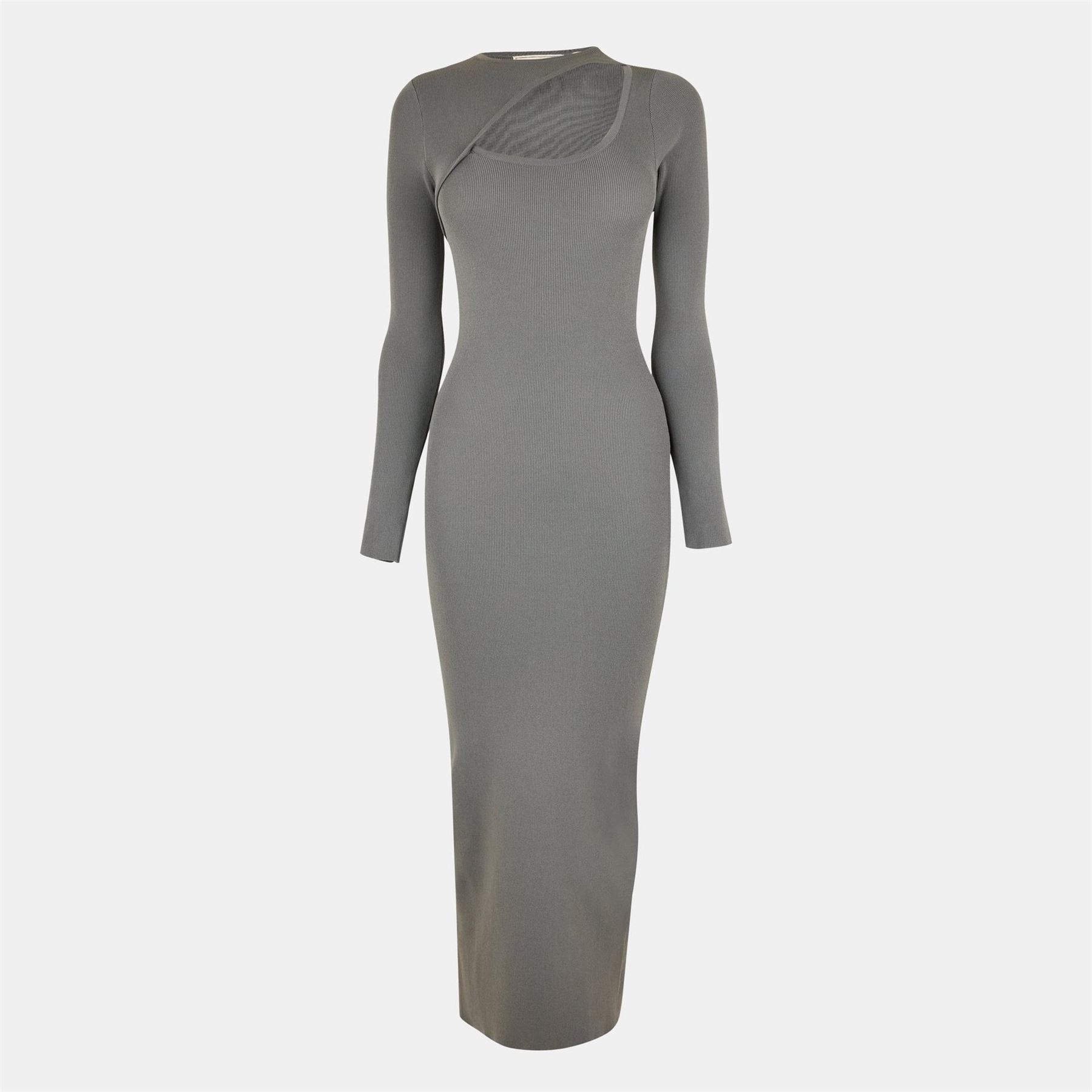 Jack Wills Slash Crew Neck Midi Bodycon Dress