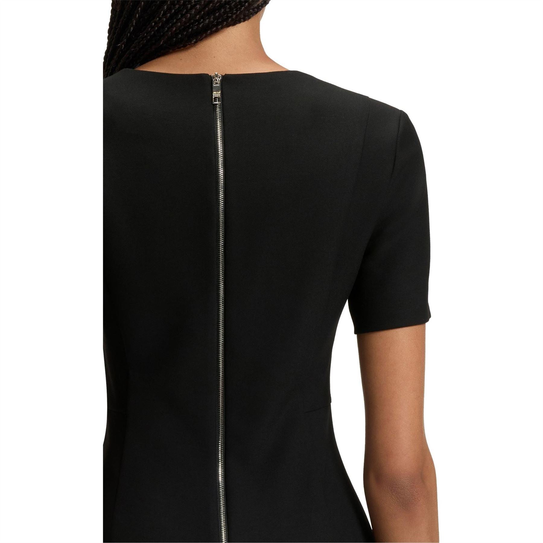 Boss Damaisa V-Neck Short Sleeve Knee Length Dress
