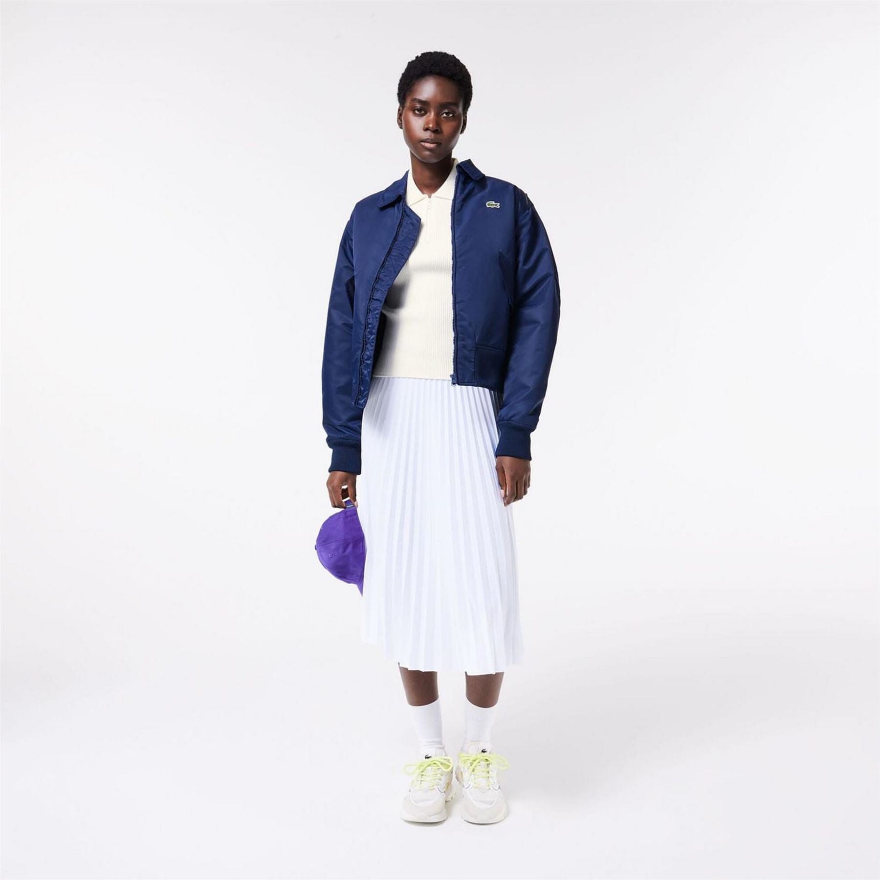 Lacoste Neck Rib Knit Polo Shirt