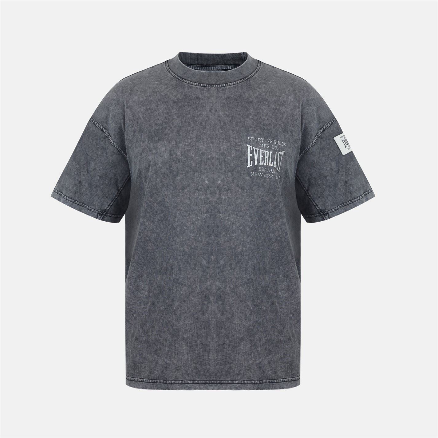 Everlast NYC Rib Crew Neck Short Sleeve Boyfriend T-Shirt