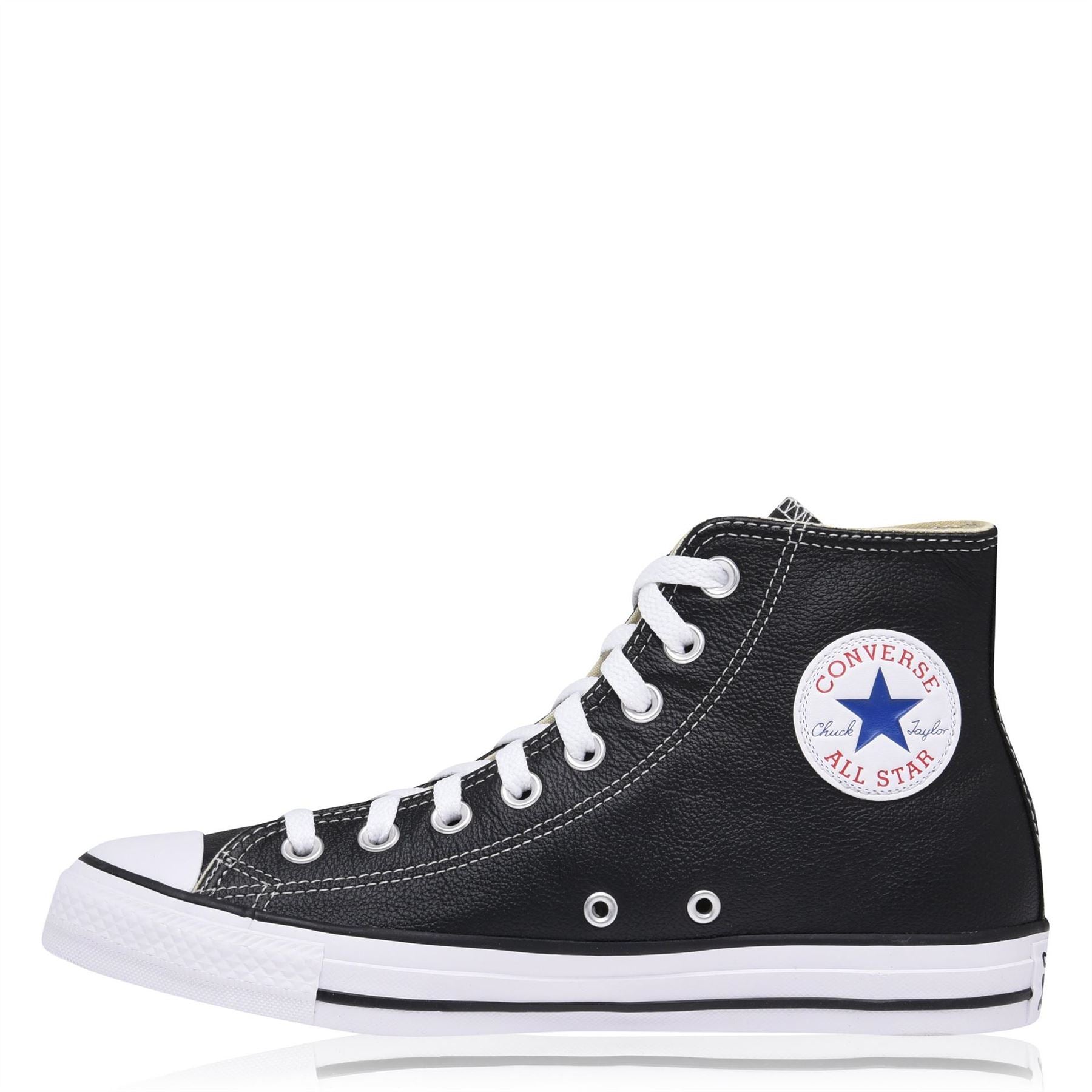 Converse All Star Leather Hi Top Trainers