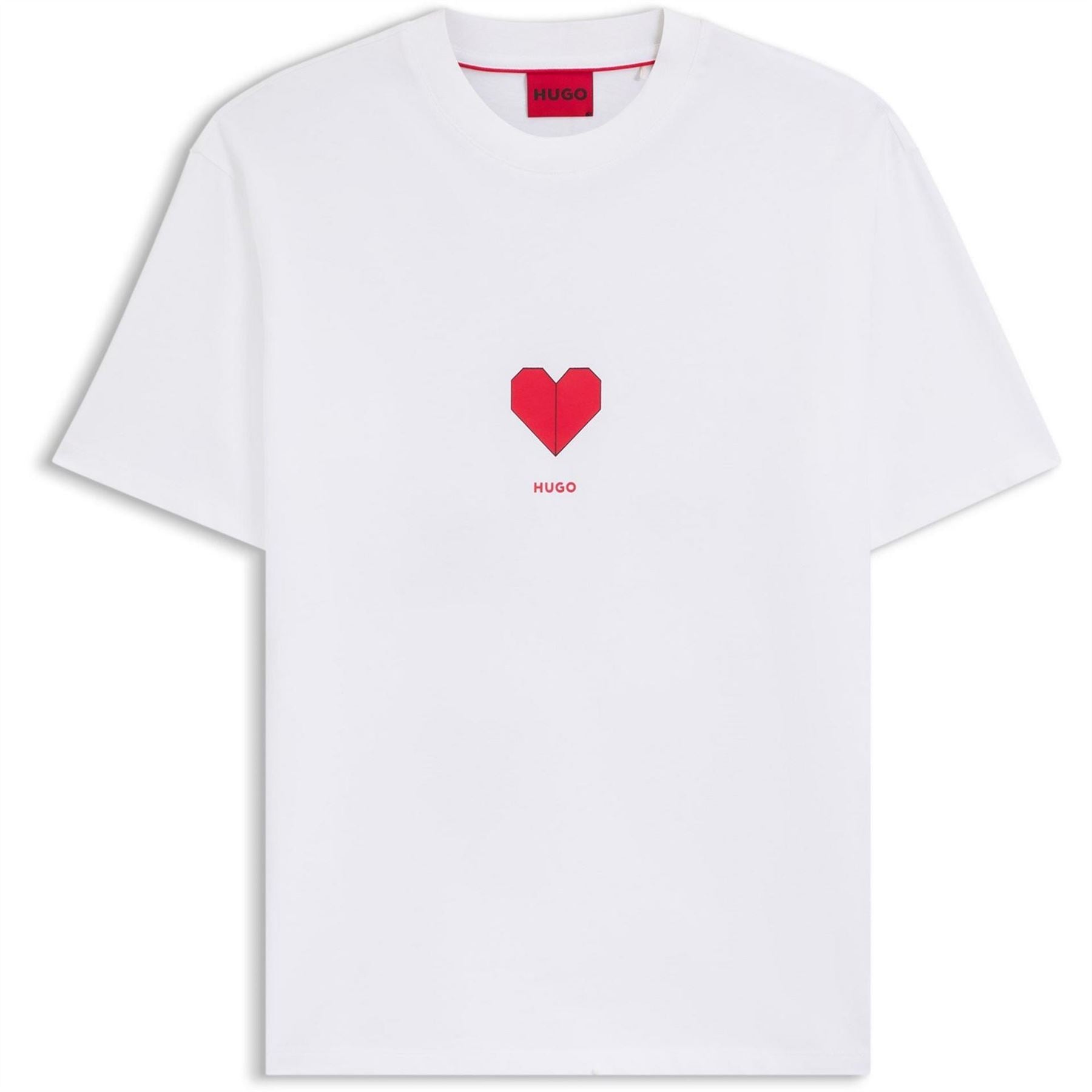 Hugo Heart Crew Neck Short Sleeve Jersey T-Shirt
