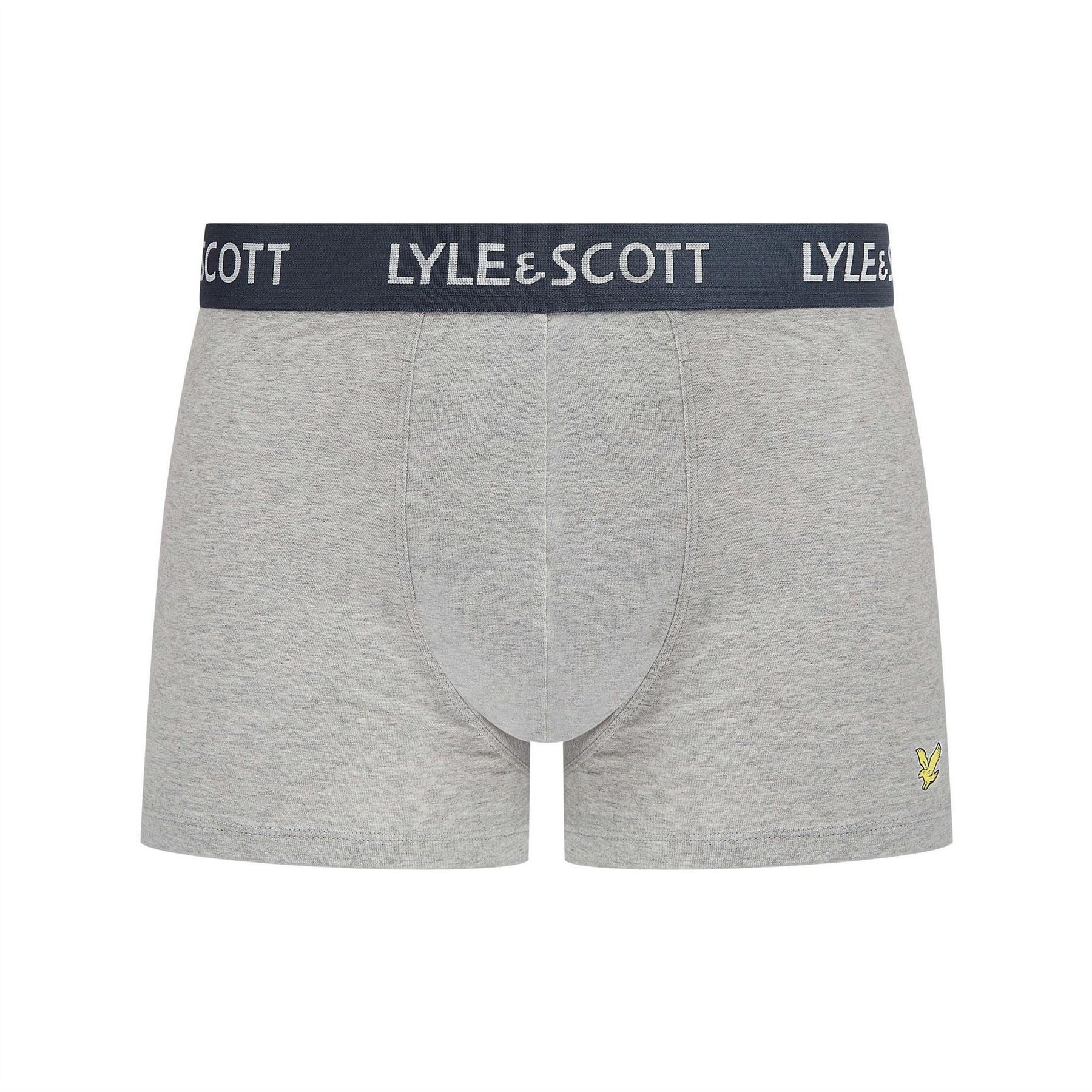 Lyle and Scott 5 Pack Plain Design Trunks