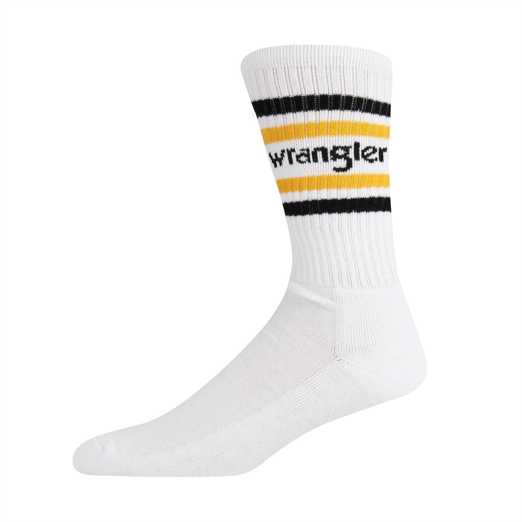 Wrangler 3 Pack Malm Lettering Crew Socks