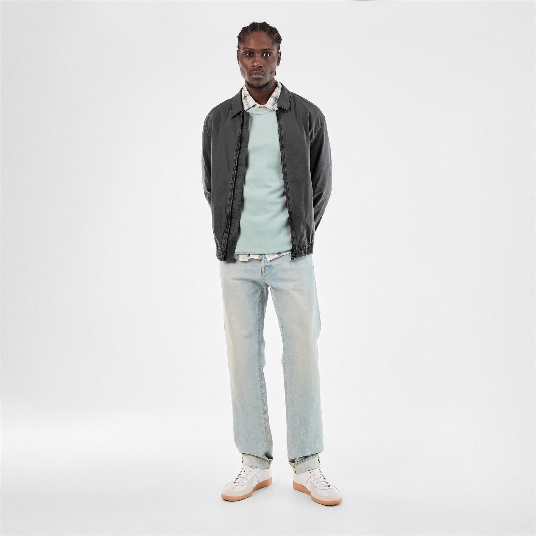 Hugo Solid Patterned Snap Button Softshell Jacket