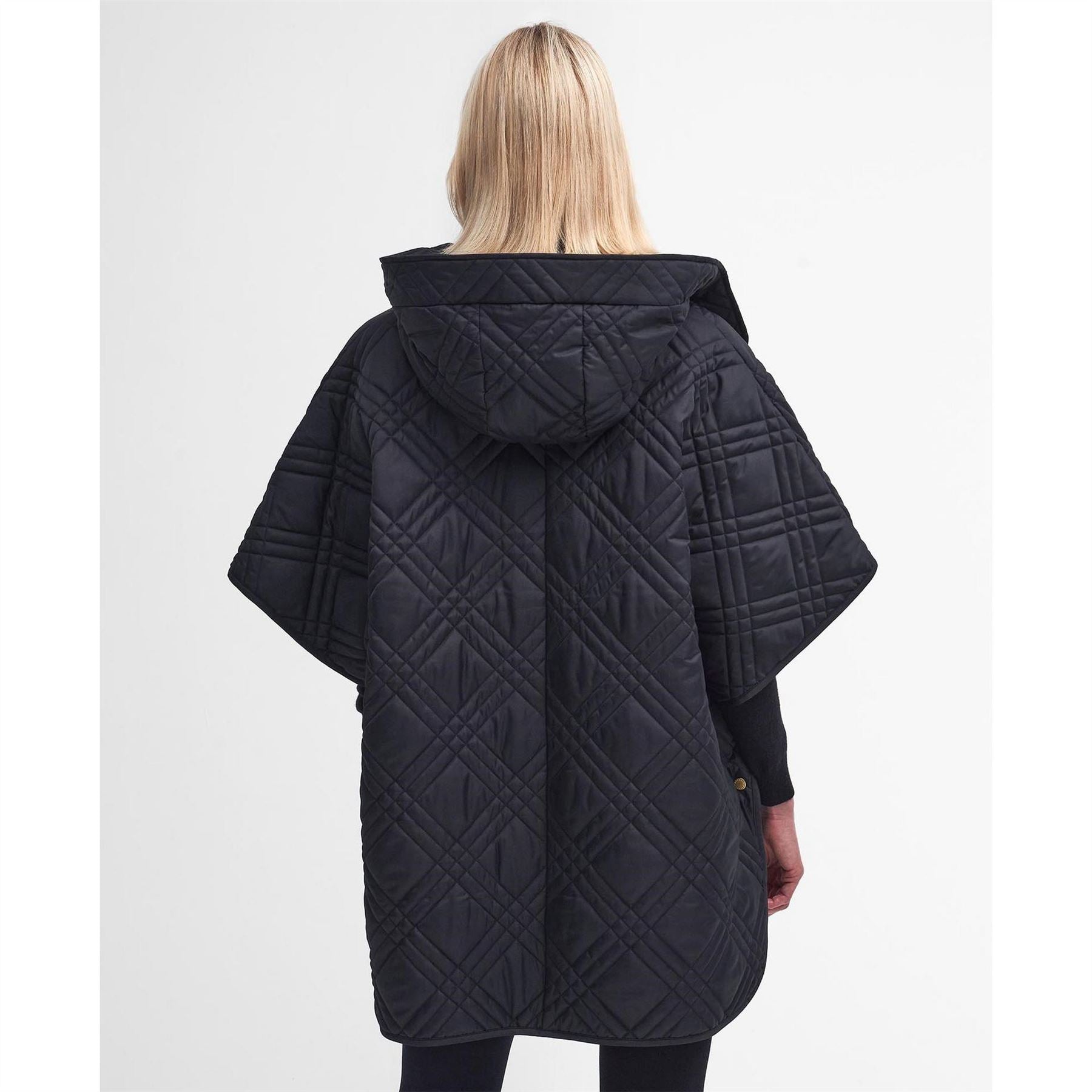 Barbour Astor Tartan Quilted Cape