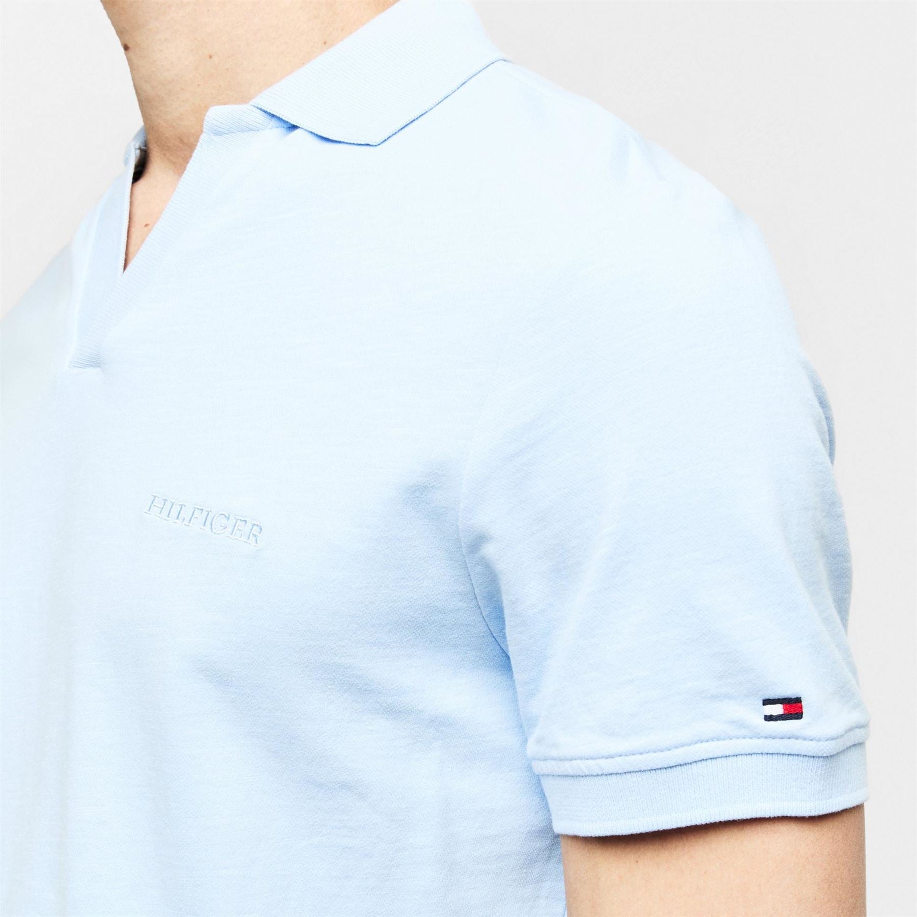 Tommy Hilfiger Cotton Linen Terry Short Sleeve Polo Shirt