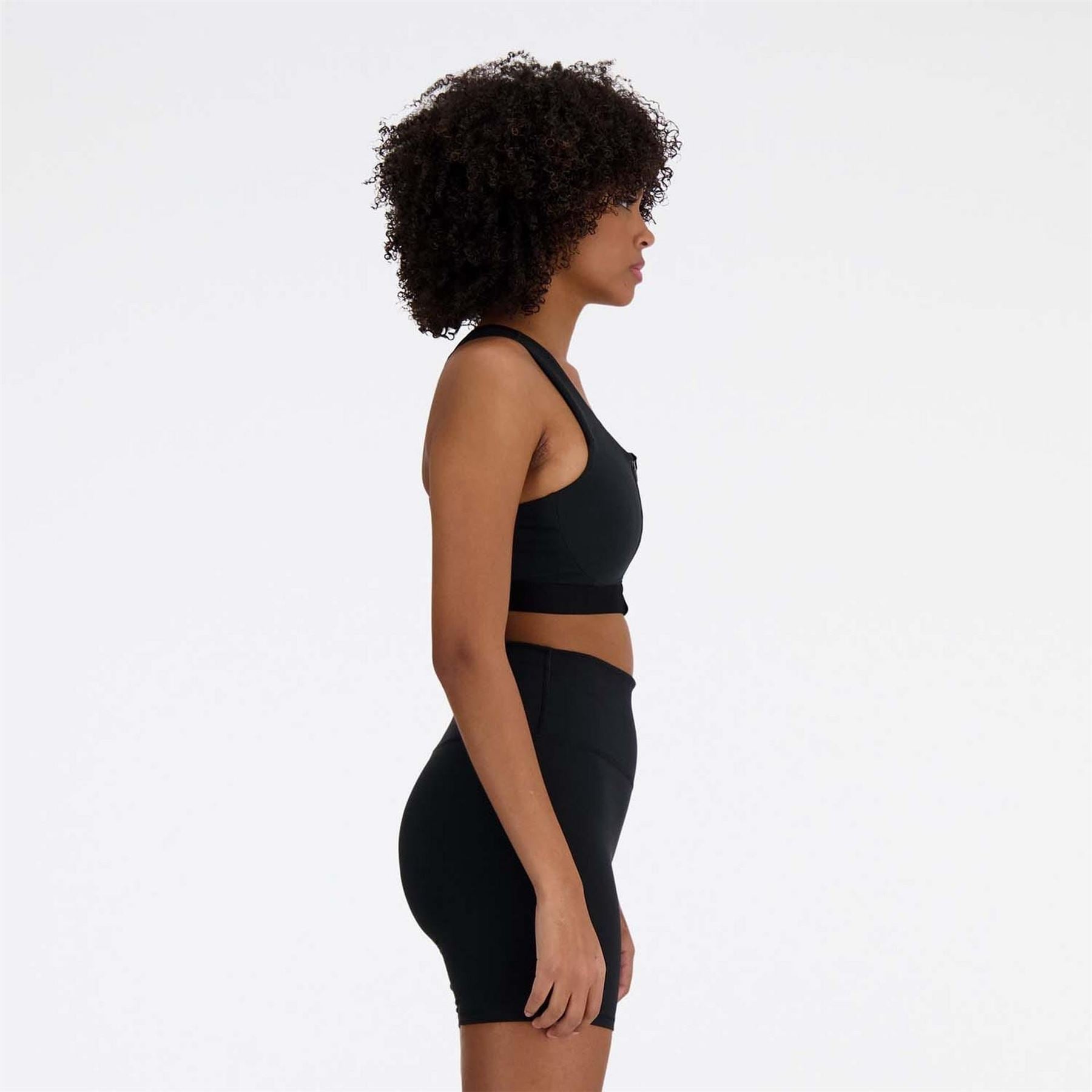 New Balance Medium Support Pocket Zip Front Sports Bra