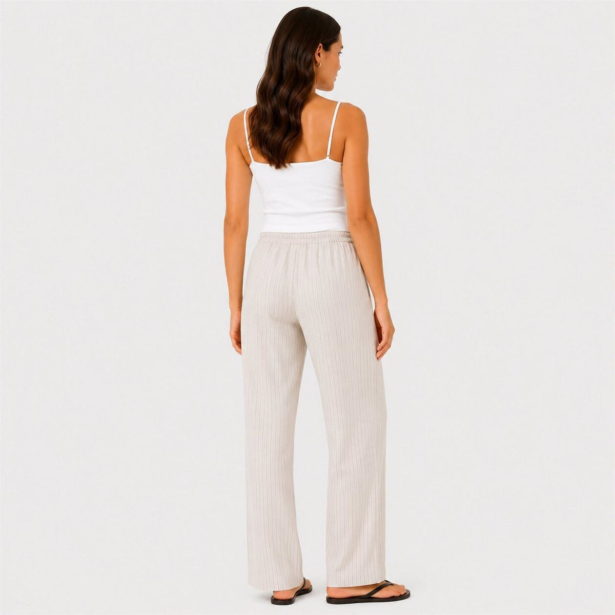 I Saw It First Striped Straight Leg Trousers