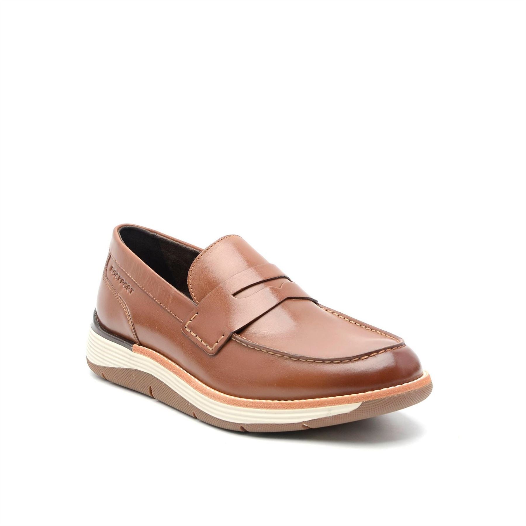 Rockport Liam Penny Loafers with Stitched Toe