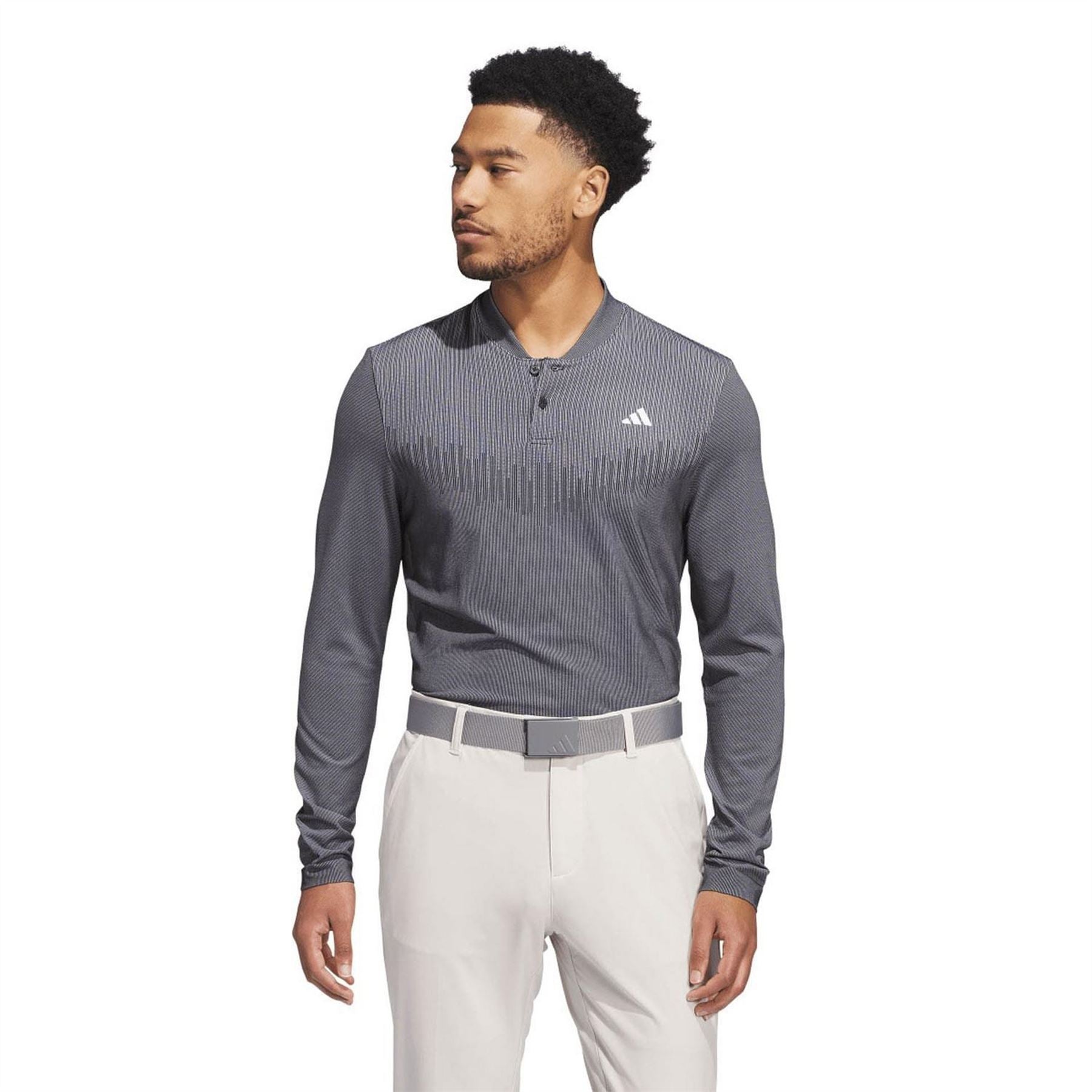 adidas Tour Primeknit Long Sleeve Polo Shirt