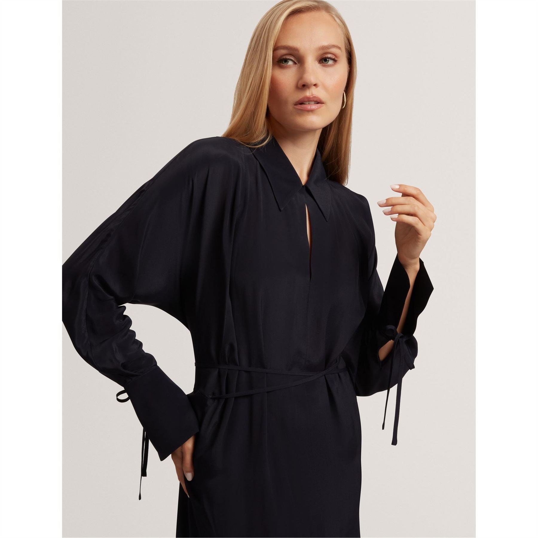 Ted Baker Midi Long Sleeve Shirt Dress