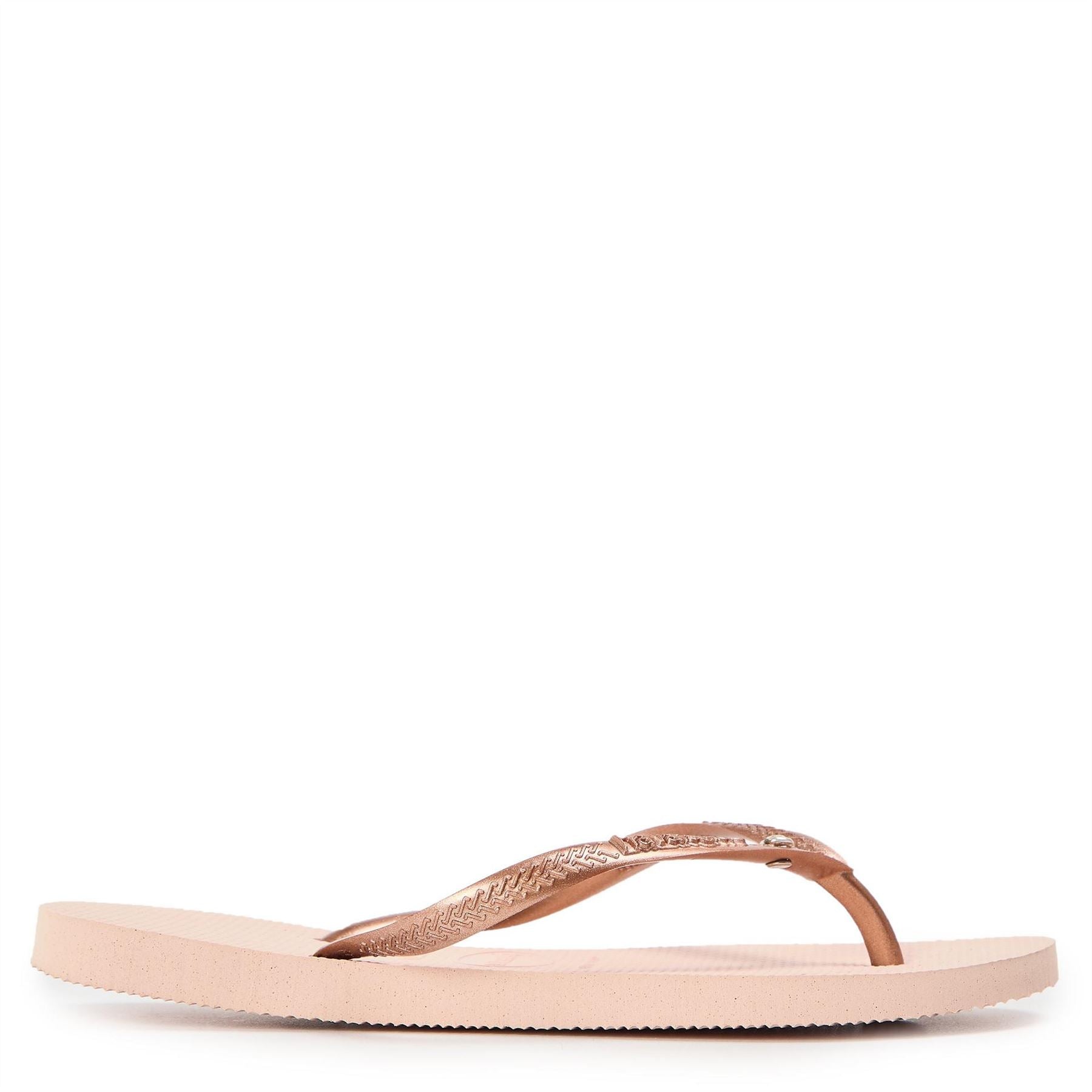 Havaianas Womens Hav. Slim Crystal Sw Ii Ballet Rose Flip Flops