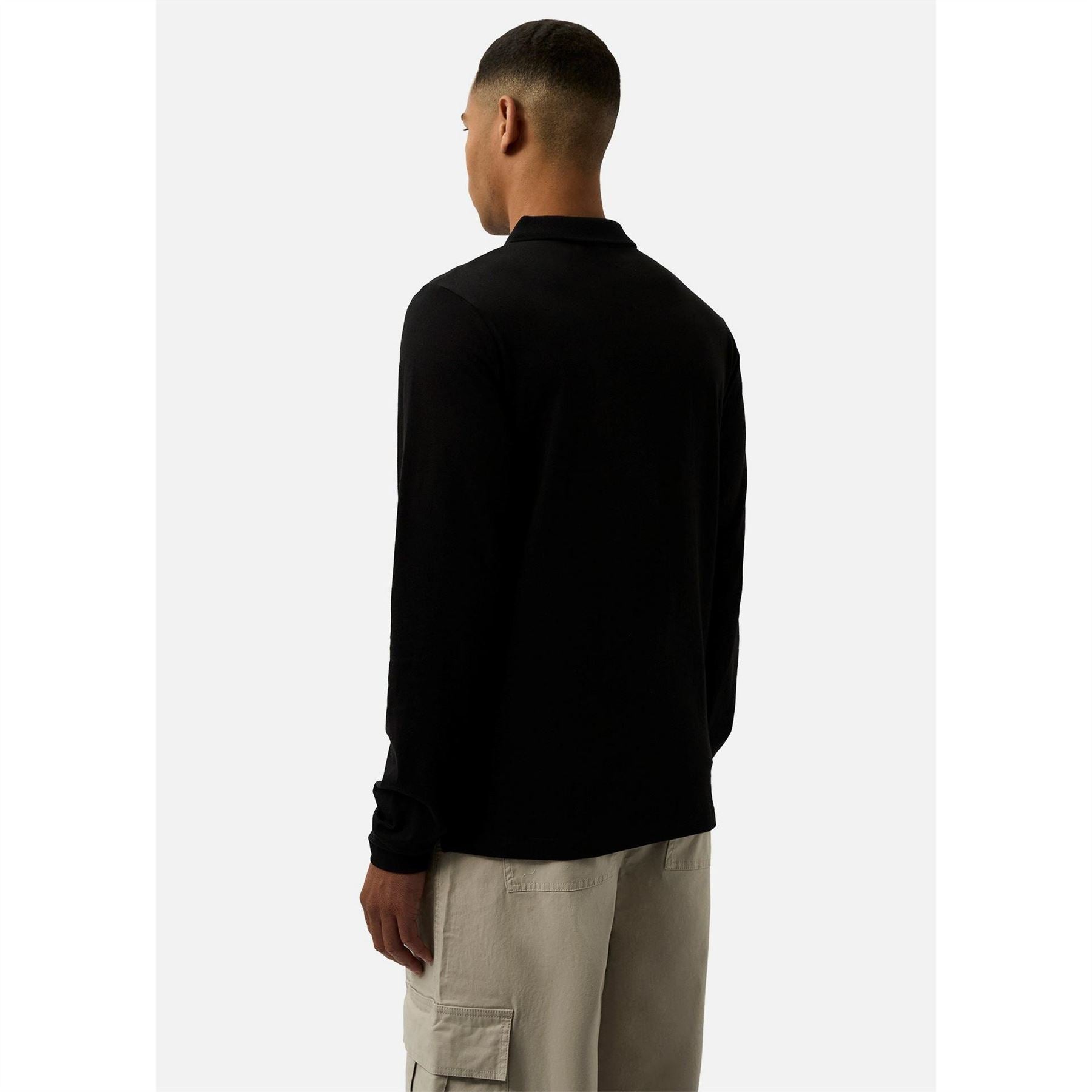 Patrick Luca Collared Long Sleeve Polo Shirt