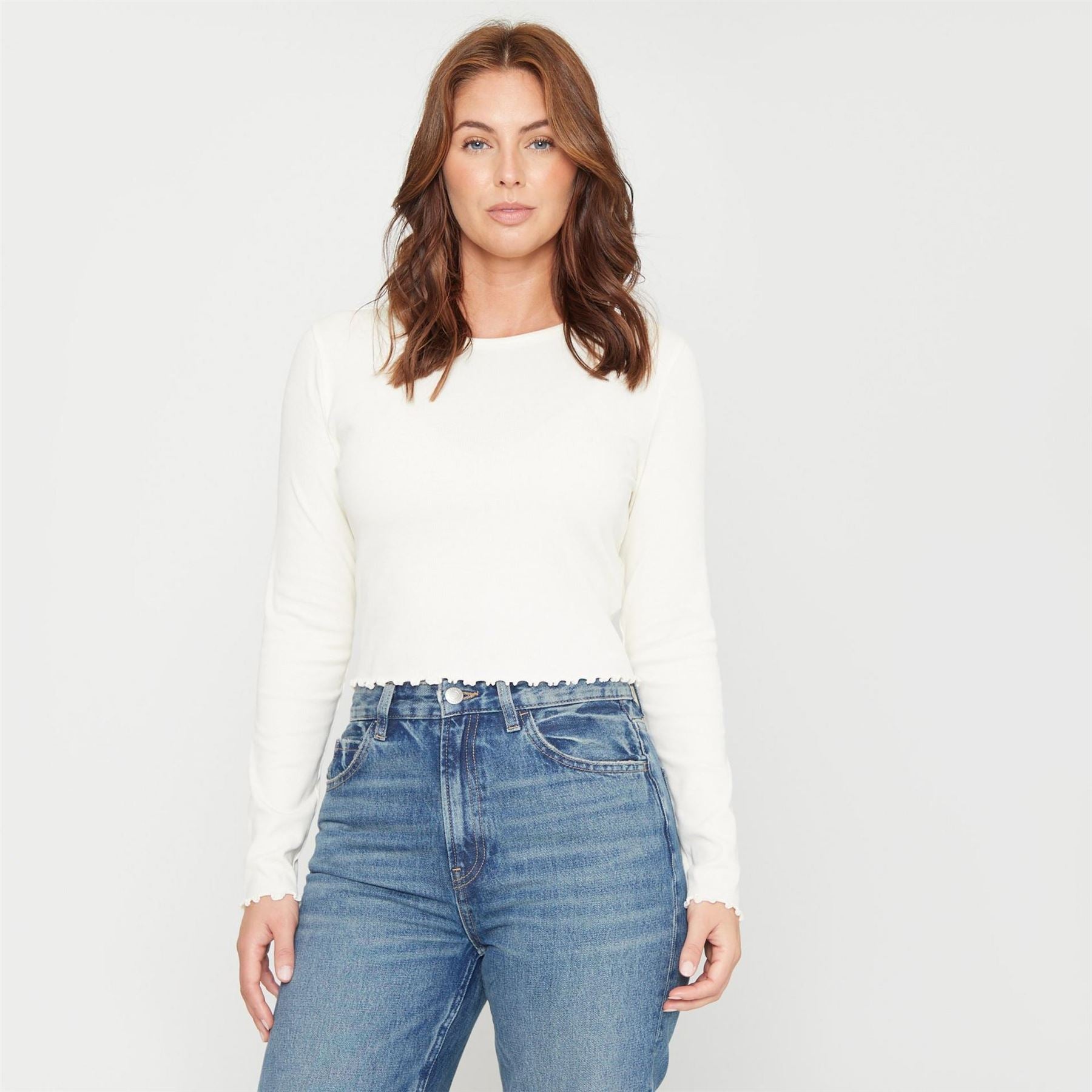 Be You Beyou Rib Long Sleeve Regular Fit T-Shirt