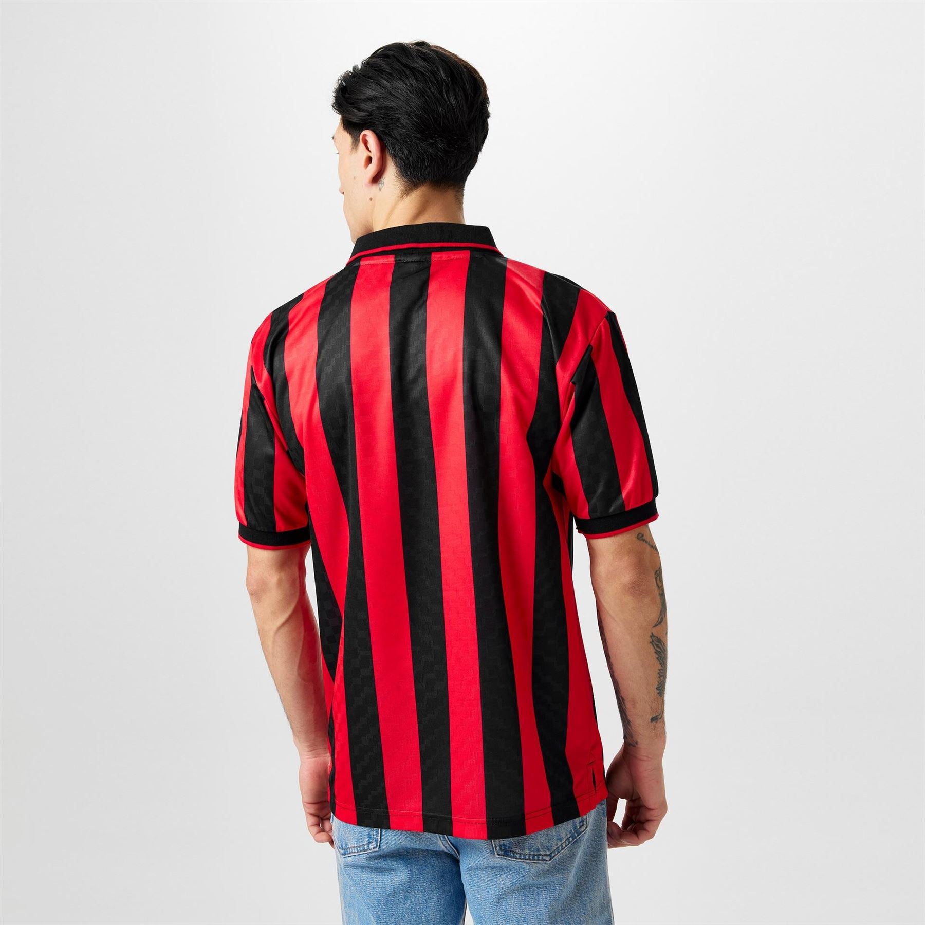 Score Draw Ac Milan 1996 Retro Home Football Shirt Adults