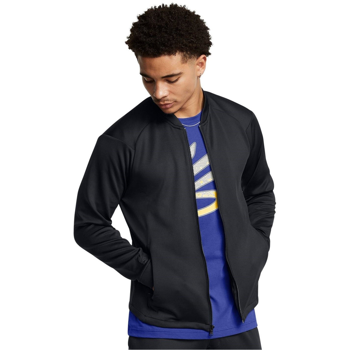 Under Armour Curry Travel Moisture Wicking Long Sleeve Bomber Jacket