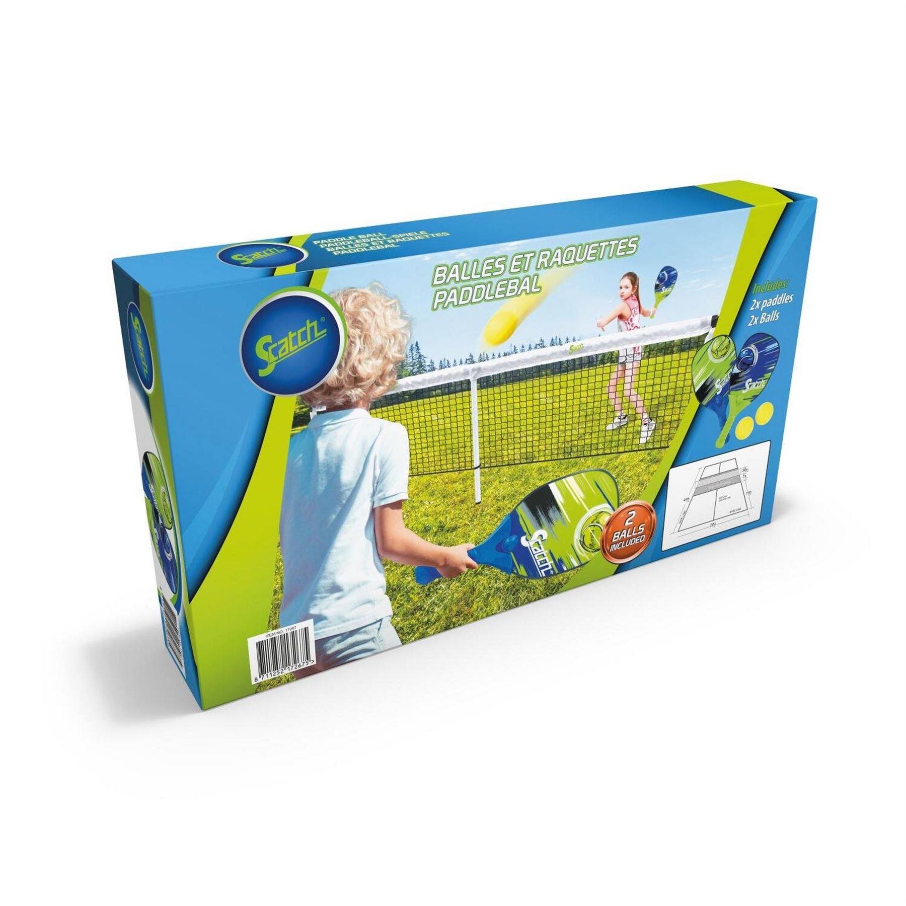 Scatch Paddleball Game With Rackets And Balls