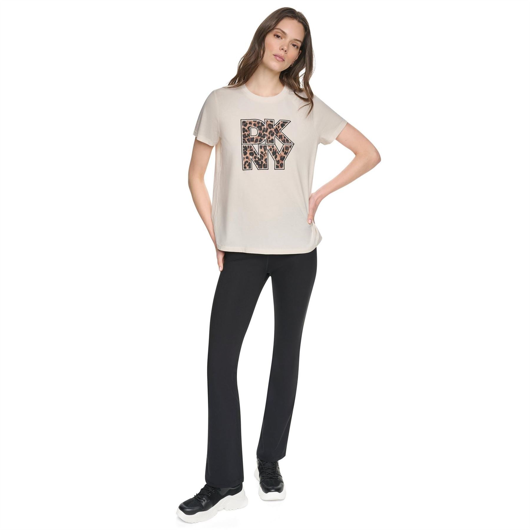 DKNY Leopard Logo T Ld64