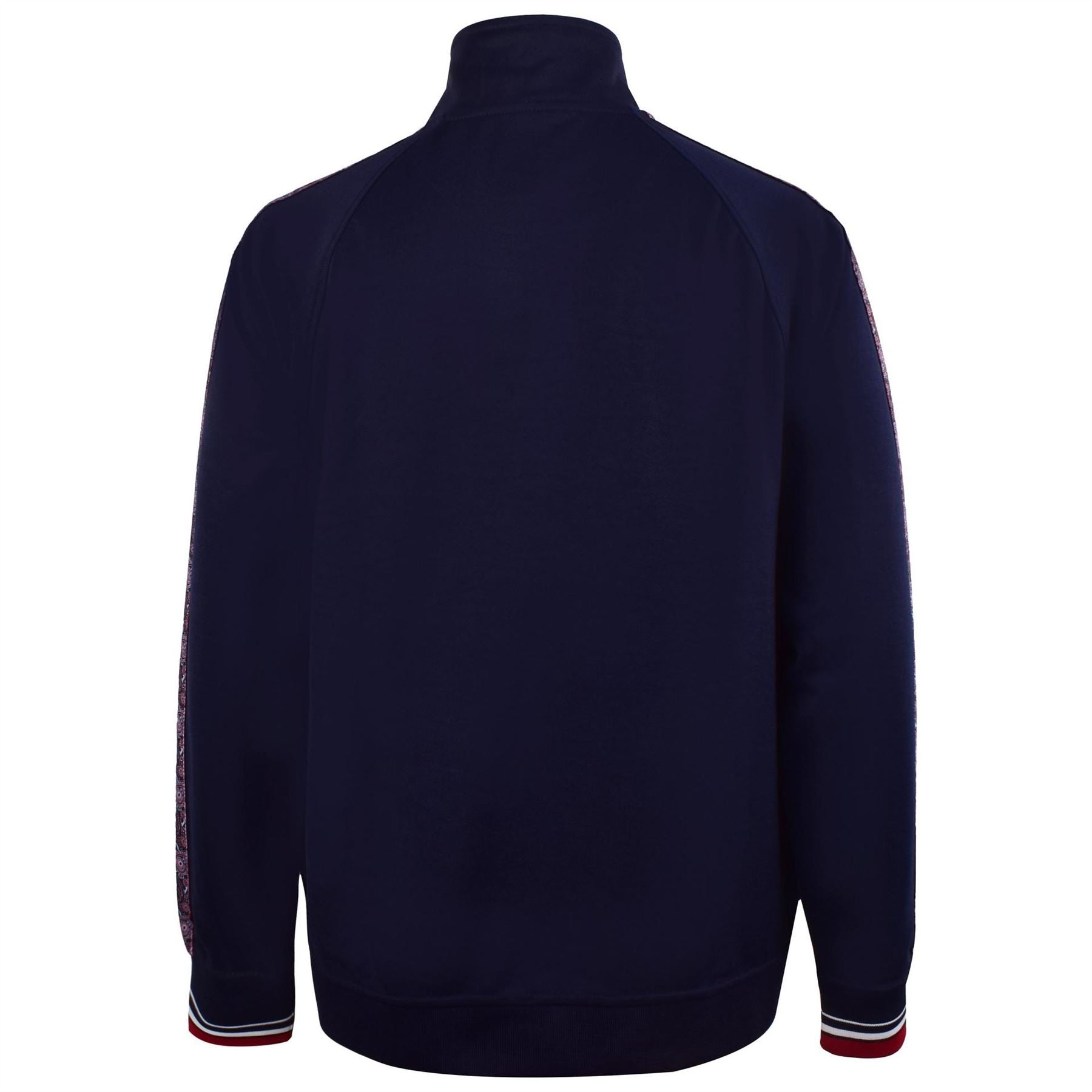 Pretty Green Eclip Tape Raglan Sleeve Zip Neck Athletic Top