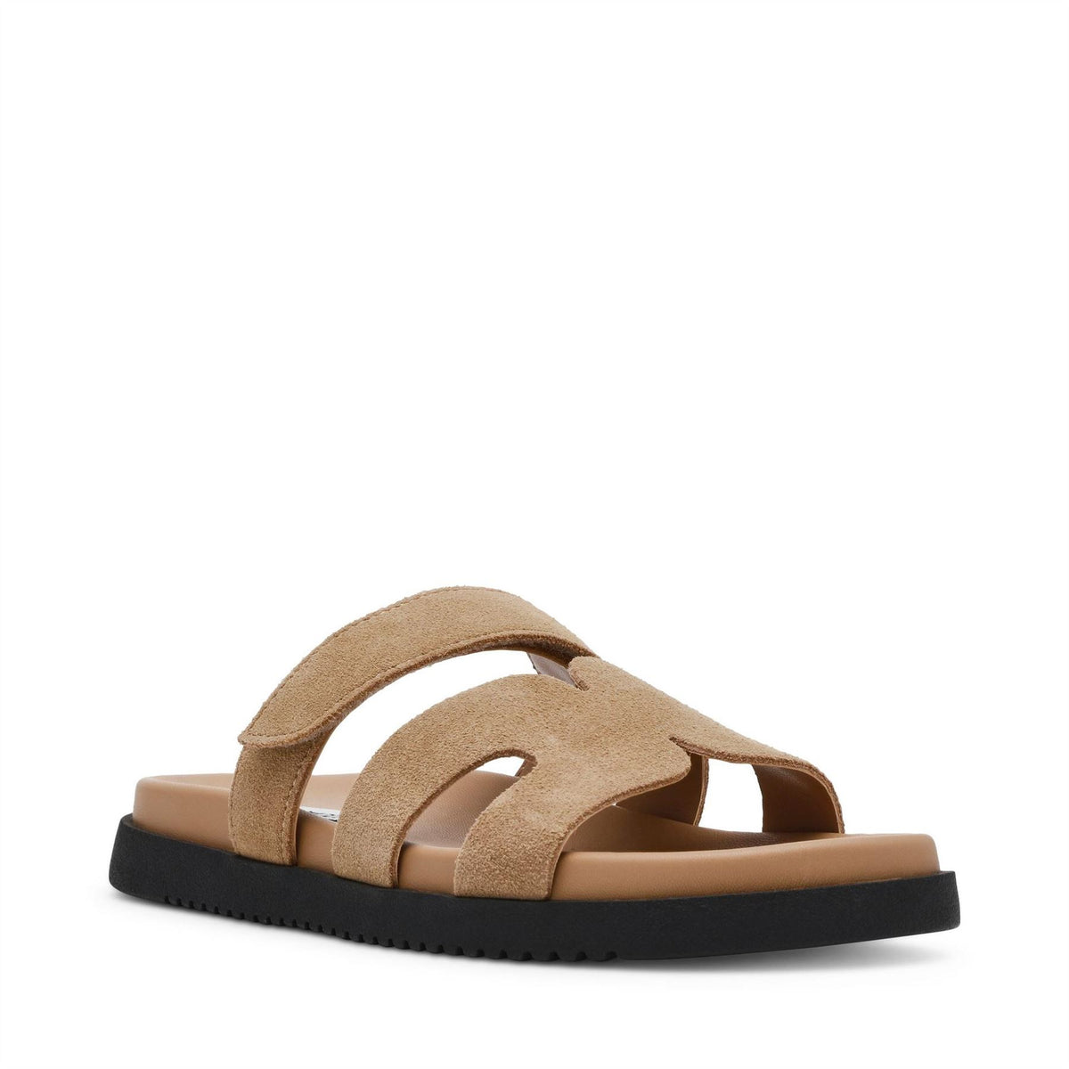 Steve Madden Textured Open Toe Slide Sandals