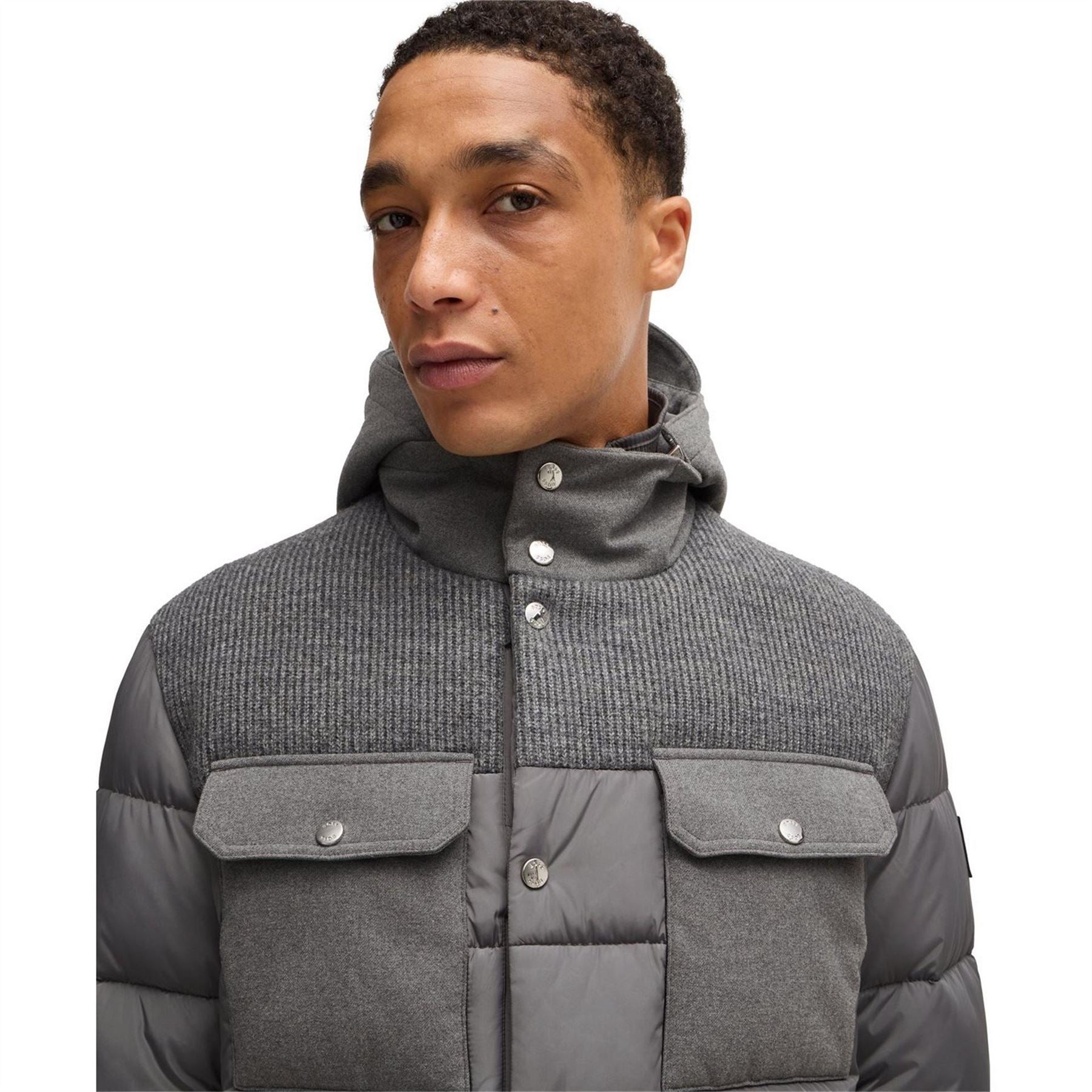 Boss C Caniel Mock Neck Field Jacket