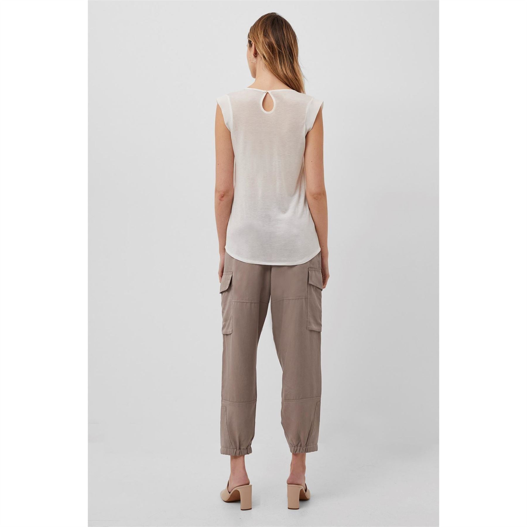 French Connection Plains Capped Sleeve T-Shirt